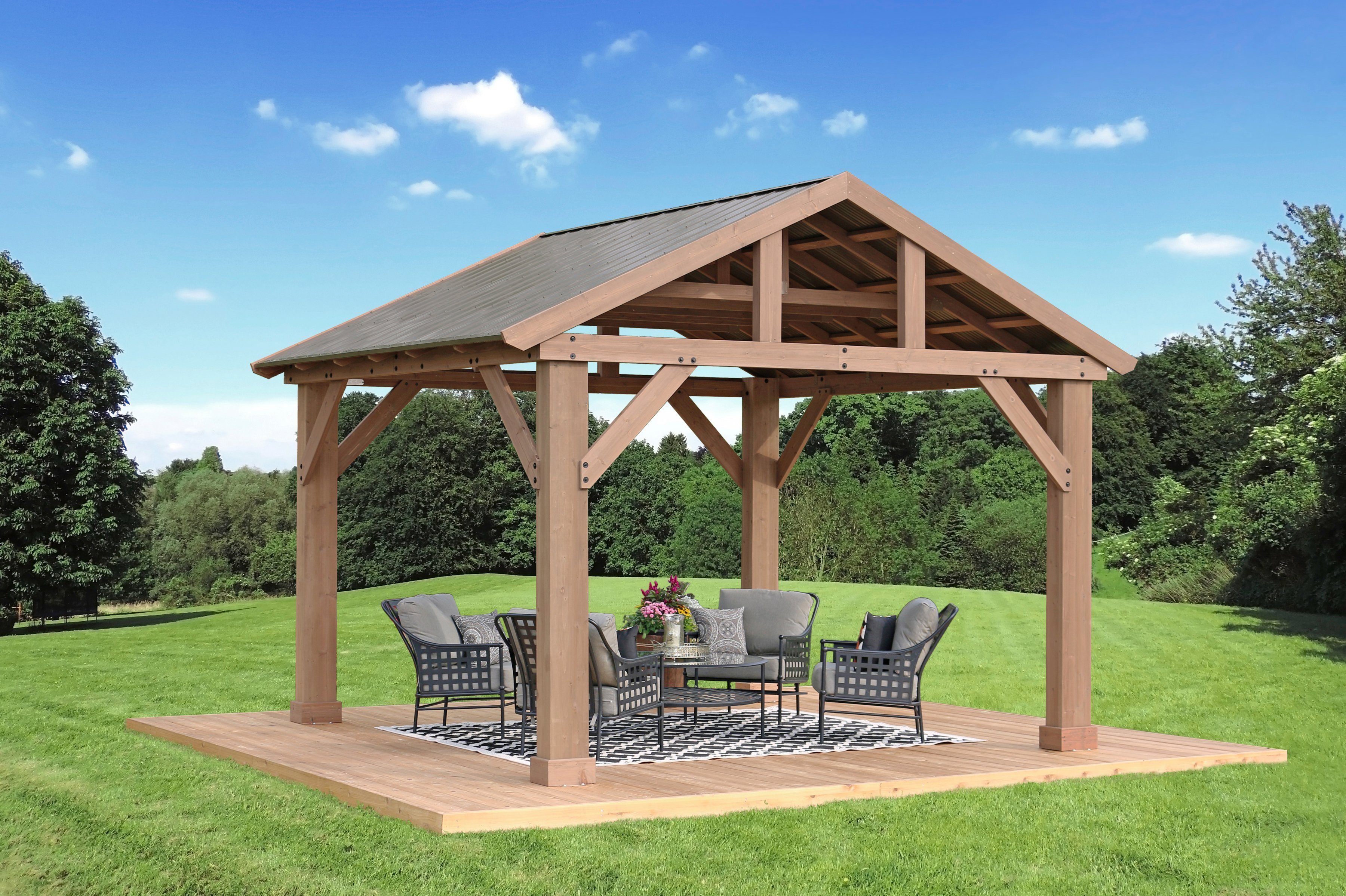WESTMANN Holzpavillon Yukon 14x12, BxT: 427x366 cm