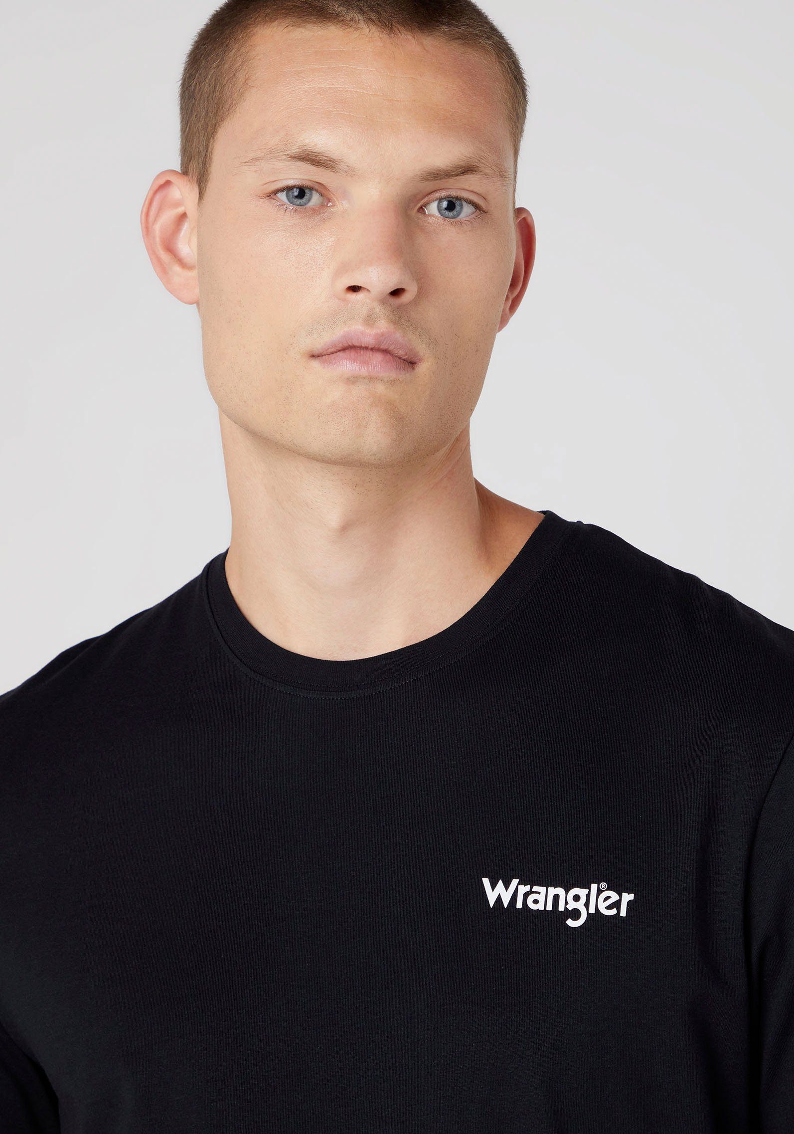 Wrangler T-Shirt Sign Off (Set, 2-tlg., navy true 2er-Pack)