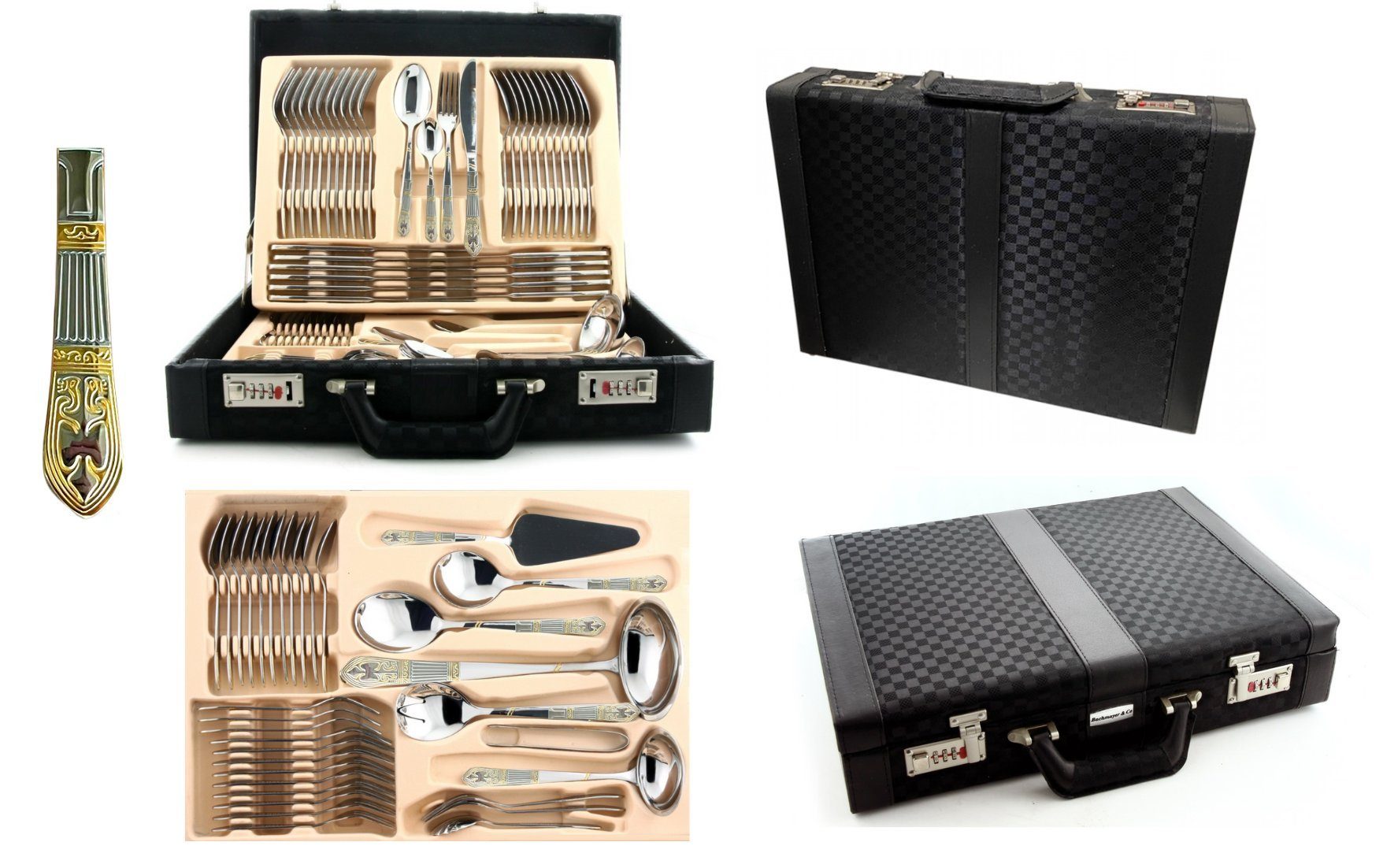 cofi1453 Besteck-Set 72 teilig 18/10 Edelstahl Essbesteck Besteck für 12 Personen (72-tlg)