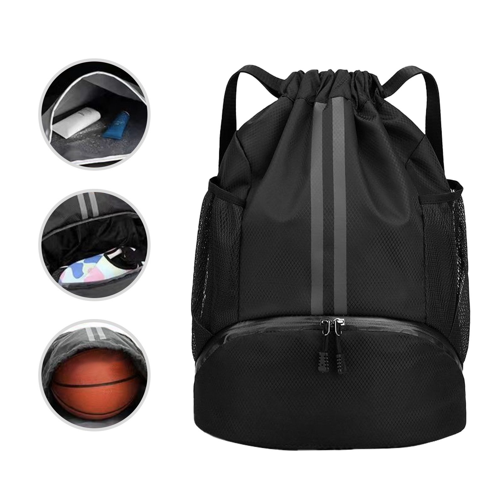Rucksack Mode Sport Rucksäcke Turnbeutel Kapazität Kordelzug Sporttasche