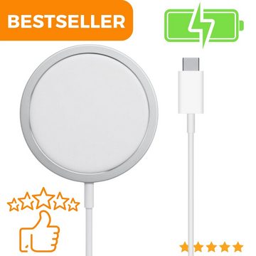 Shopbrothers Schnellladegerät USB-C 20W Power Adapter inkl. Magsafe Ladeset iPhone magnetisches Ladekabel, (100 cm), Magsafe, Ladekabel iPhone, Handyladekabel