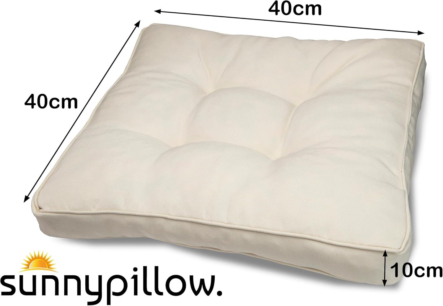sunnypillow Stuhlkissen Gartenkissen für Gartenmöbel Rattanmöbel, Outdoor / Indoor