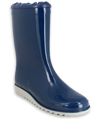 Beck Regenstiefel Basic Gummistiefel (zeitloser Stiefel, für trockene Füße bei Regenwetter) wasserdicht, mit Wetterschutzkragen, mit Einlegesohle