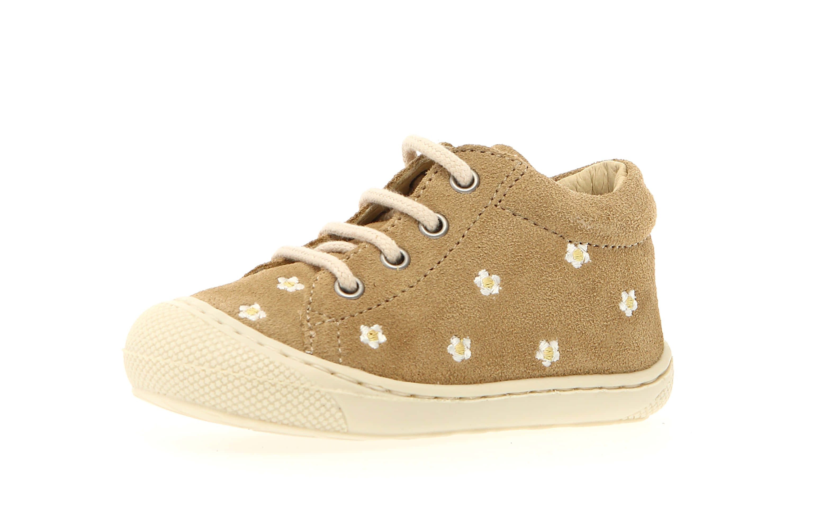 Naturino COCOON EMBR. DAISIES Lauflernschuh Babyschuh mit Print, Größenschablone zum Download