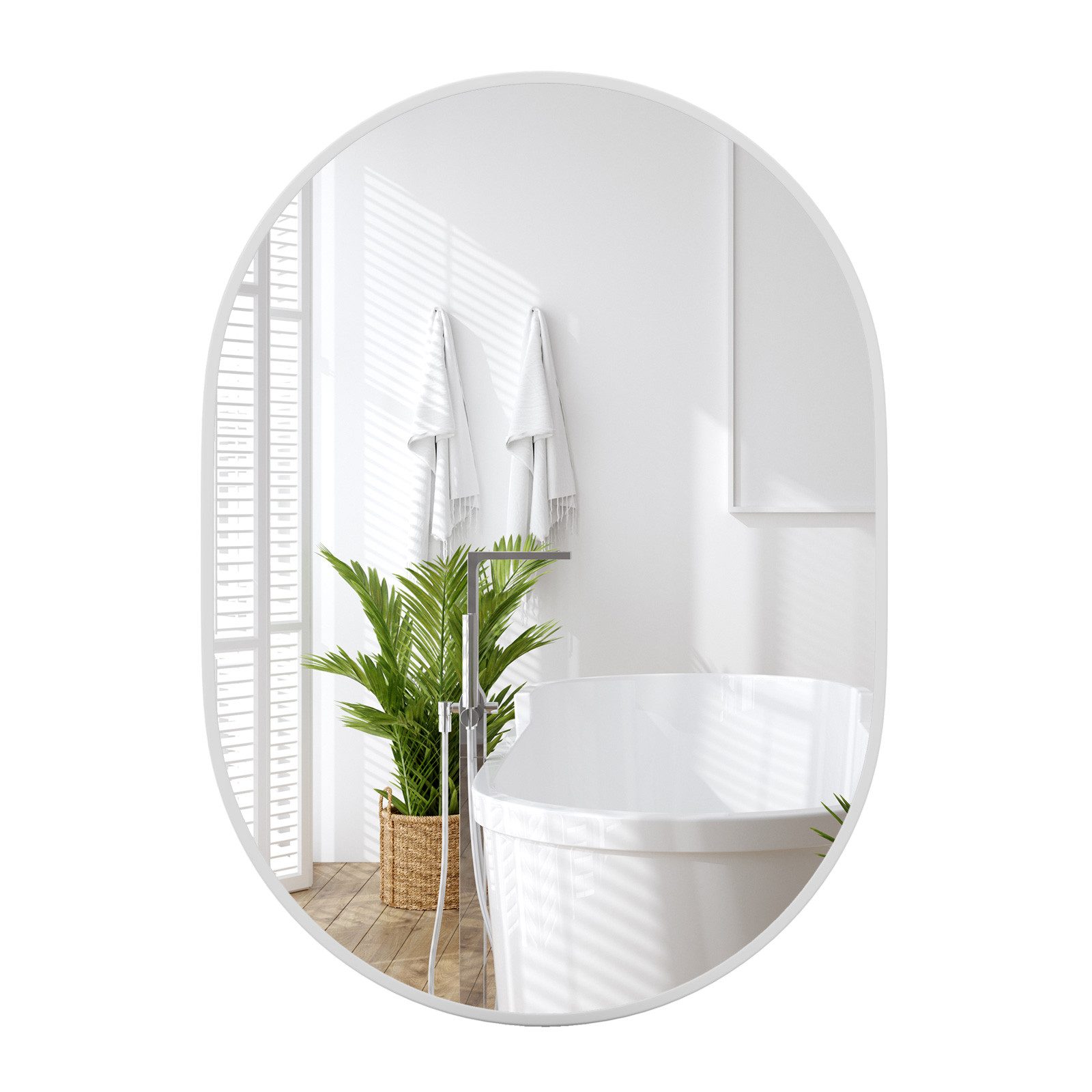 COSTWAY Badspiegel, 70x50 cm, mit Folie günstig online kaufen