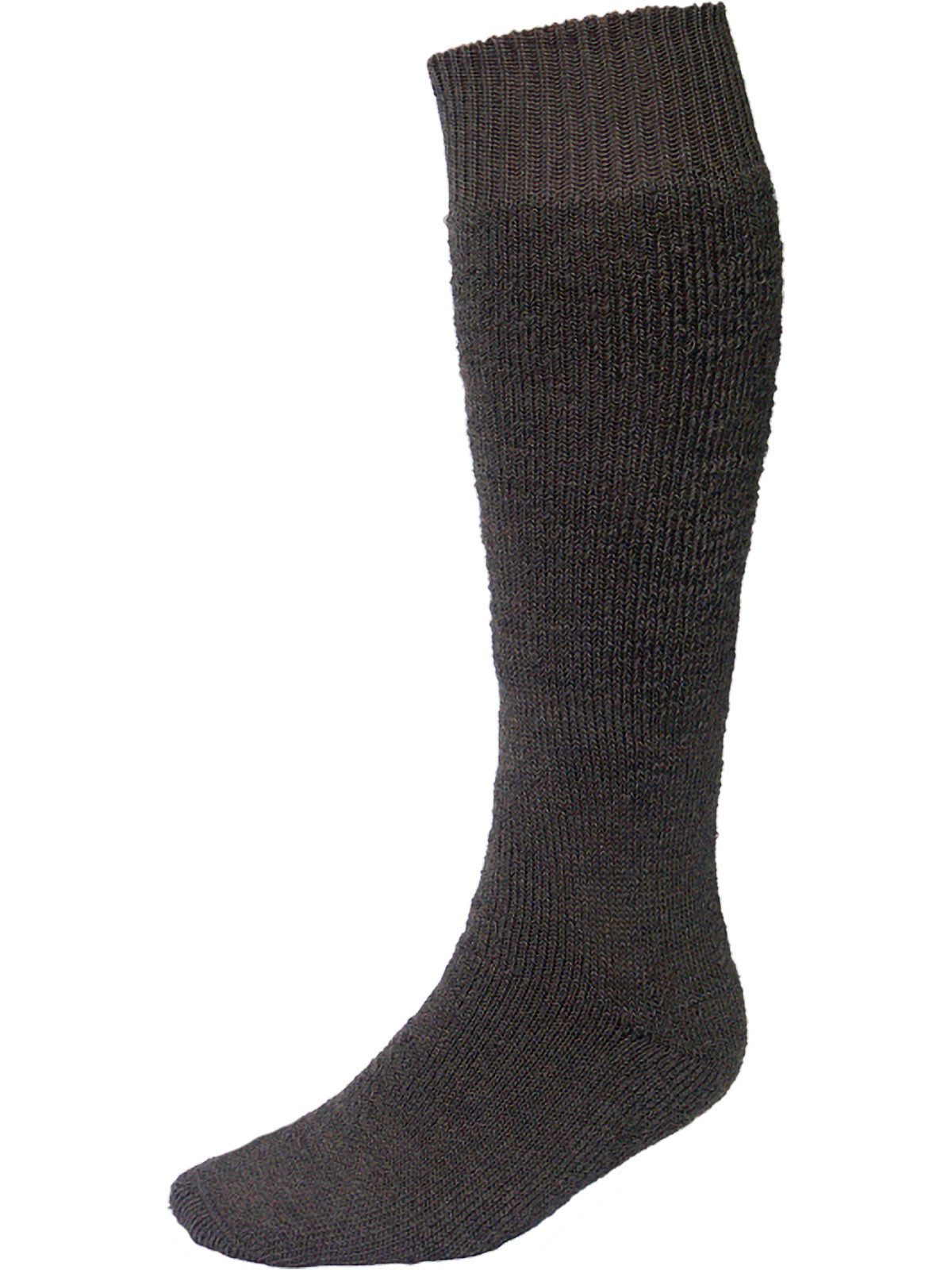 Nordpol Arbeitssocken 1 Paar Vollplüsch- Strumpf extra lang 7070 grün 70%Wolle/30% Polyester