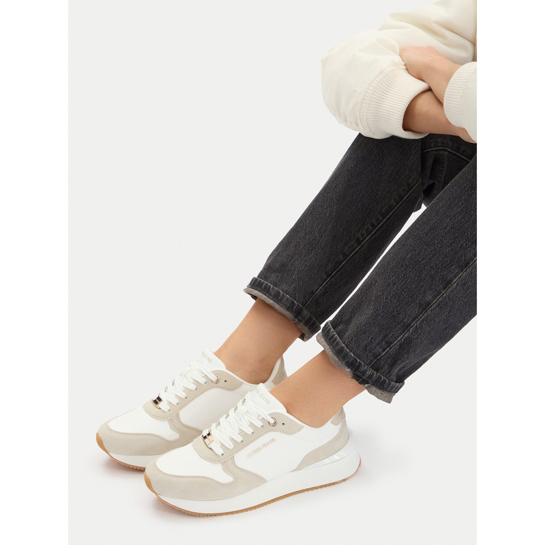 GUESS JEANS Guess Jeans Damen-Sneaker Weiß Sneaker – Bild 2 von 4