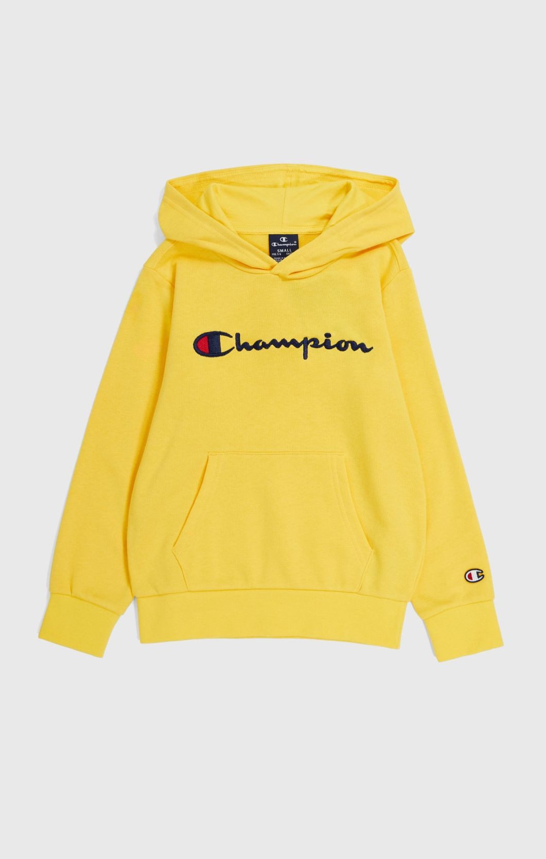 Champion Kapuzenpullover (Baumwoll-Hoodie) Big Logo gelb Kinder