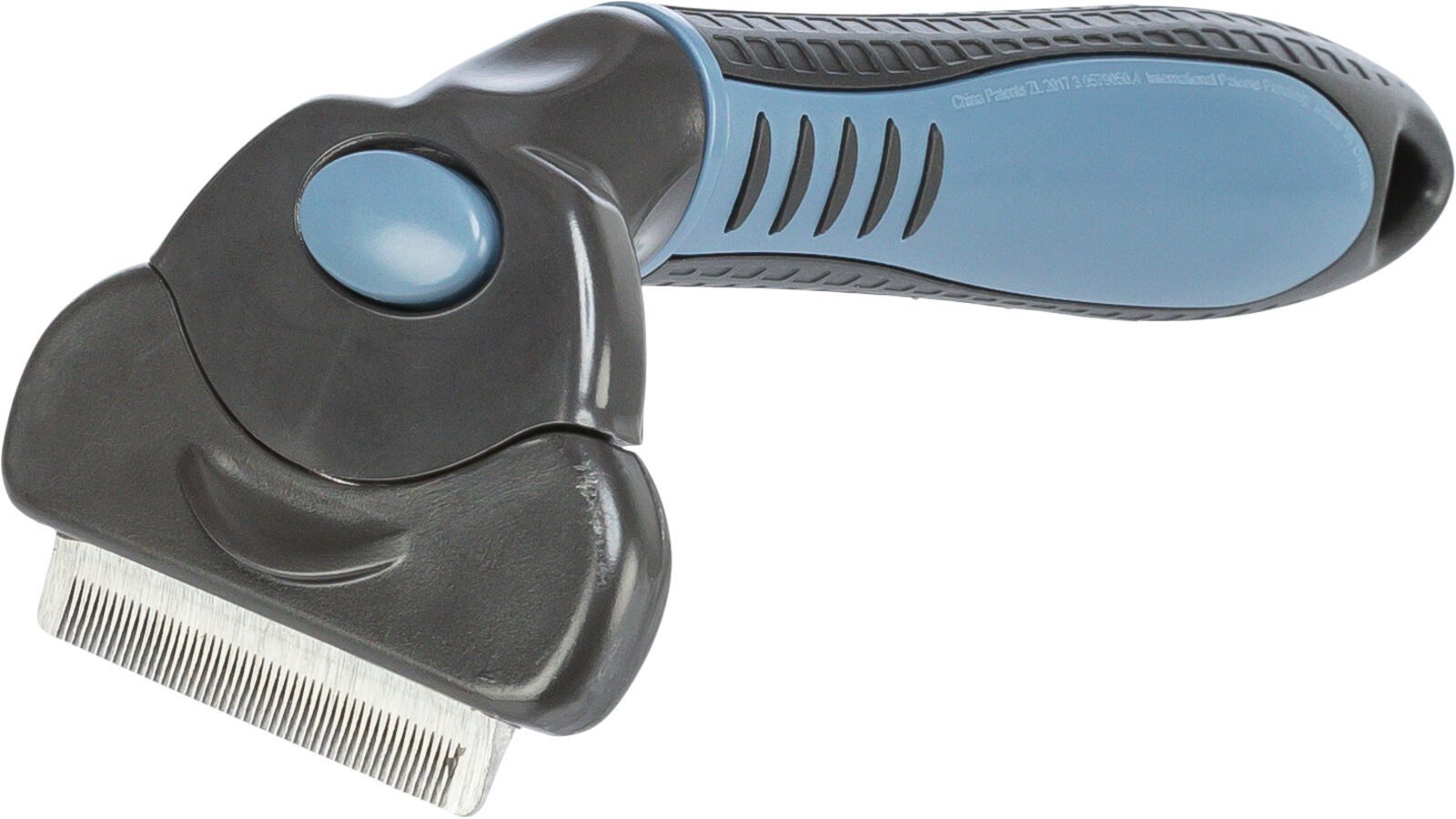 TRIXIE Fellbürste Carding-Striegel - dunkelgrau/blau - 7 × 15 cm