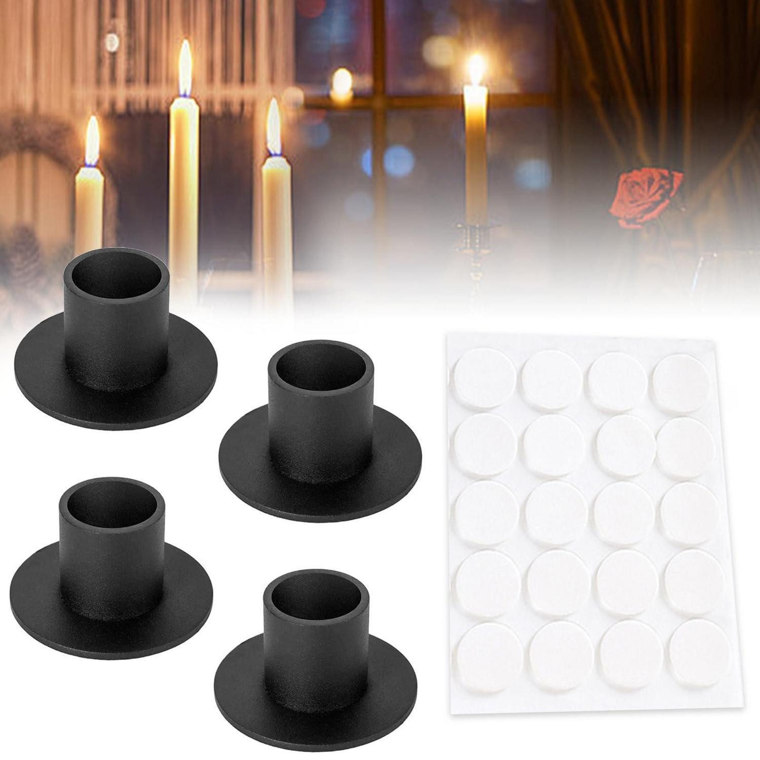 LuxusKollektion Teelichthalter Kerzenhalter Metall Schwarz Klein Set 4 Stk. (4 St)