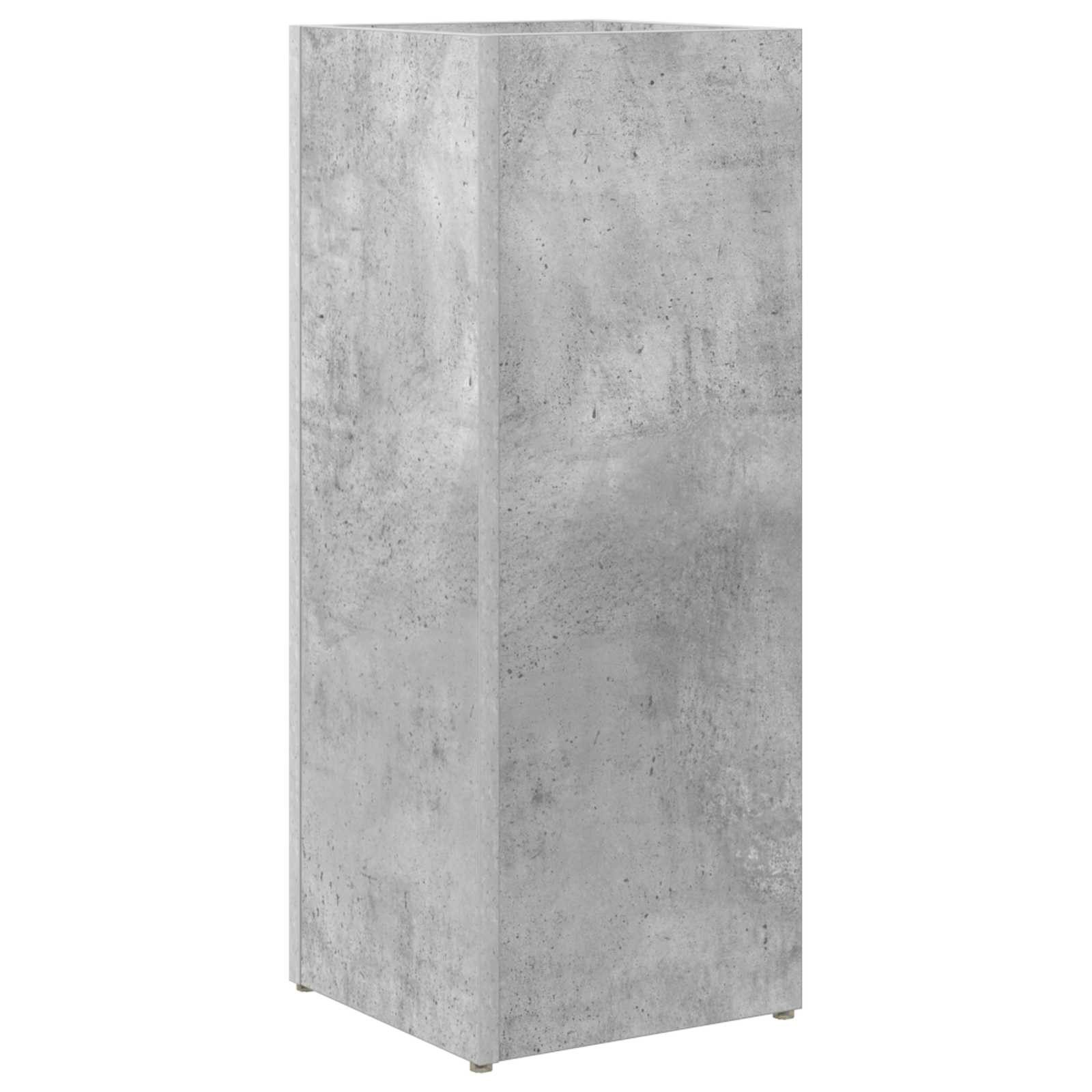 vidaXL Schirmständer Sonnenschirmhalter Beton Grau 25 x 24,5 x 64 cm Holzwerkstoff (1 St)