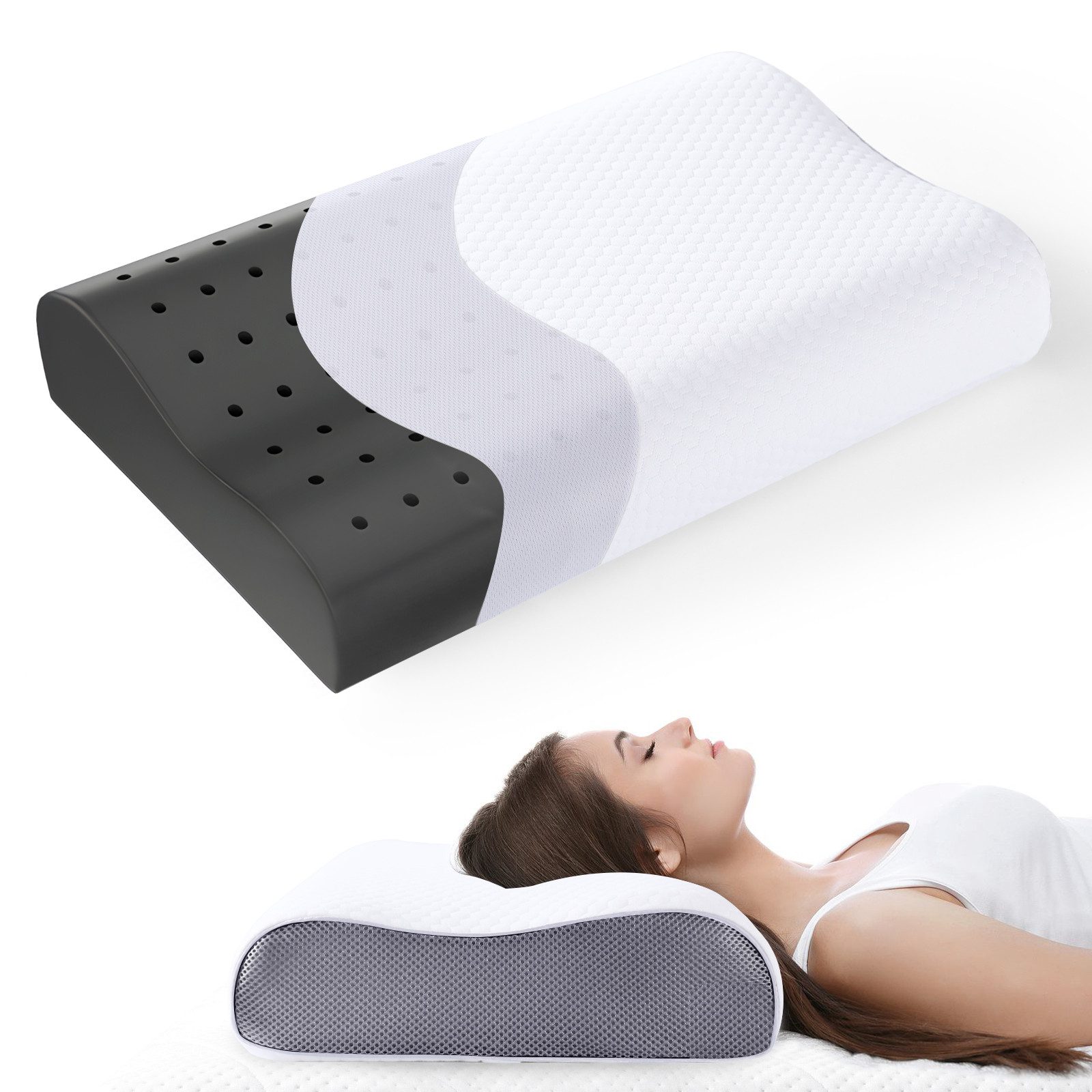 Elegear Nackenstützkissen nackenkissen orthopädisch, memory foam kissen, or günstig online kaufen