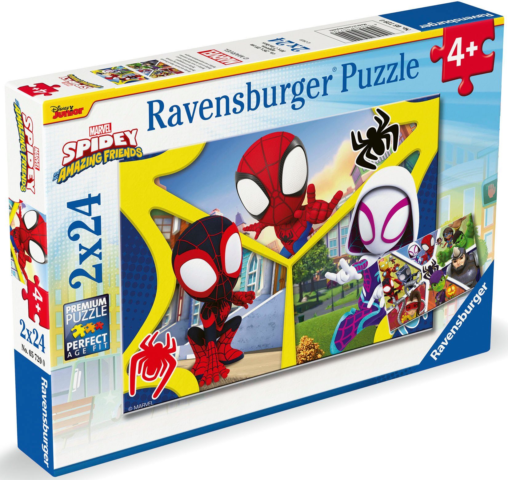 Spidey seine 48 Puzzleteile, Super-Freunde, Puzzle Europe und Made in Ravensburger