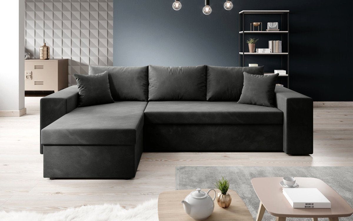 Luxusbetten24 Schlafsofa Designer Sofa Denver, mit Stauraum und Schlaffunkt günstig online kaufen