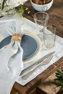 Platzset, Ib Laursen - Platzmatte Tischmatte Tischset Platzset Blau Baumwolle, Ib Laursen