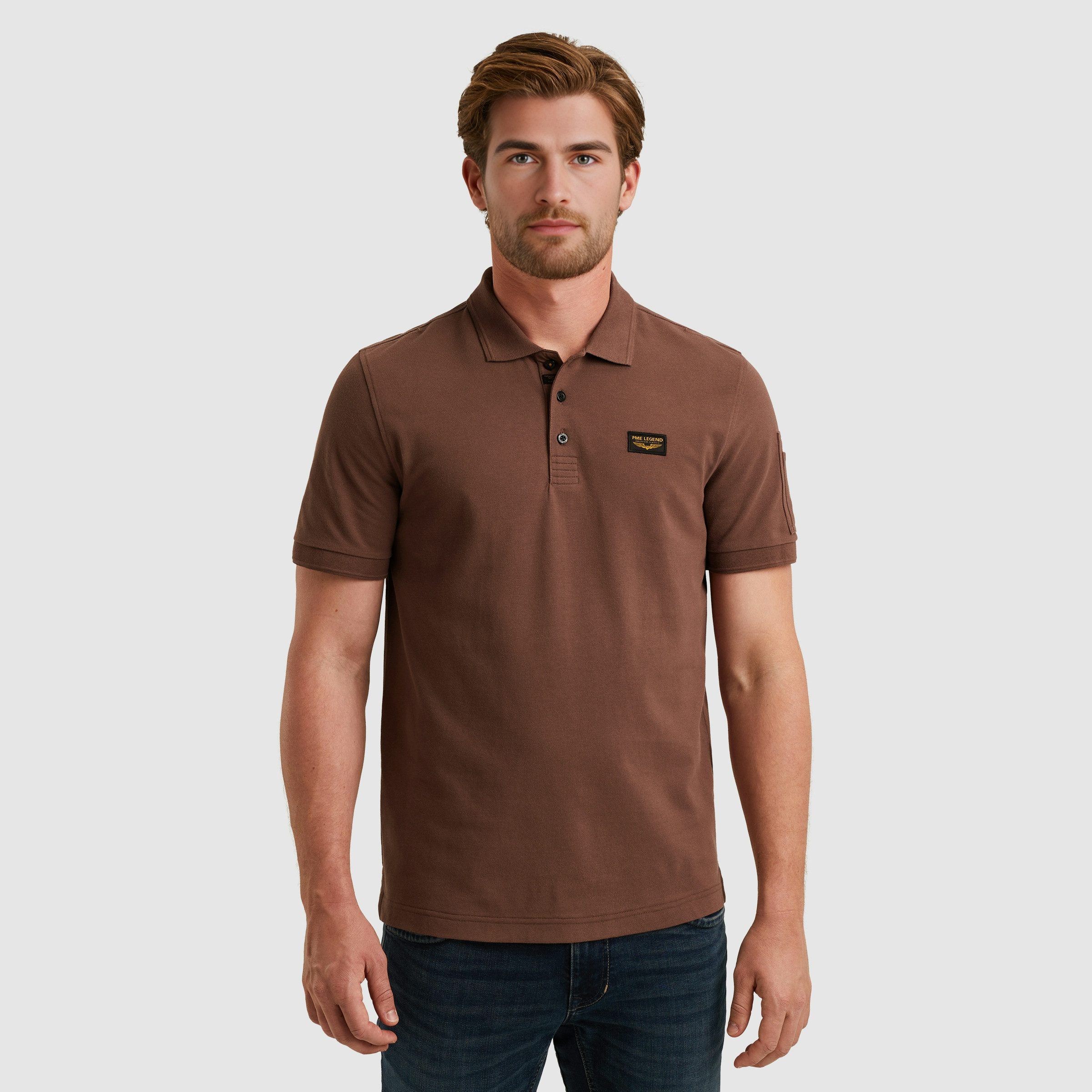 PME LEGEND Poloshirt mit Logostickerei