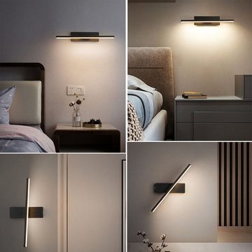 yozhiqu LED Wandleuchte 330° schwenkbare,dimmbare LED-Wandleuchte Verstellbare Nachttischlampe, Einfaches und elegantes Design, 3 Farbtemperaturen, langlebiger