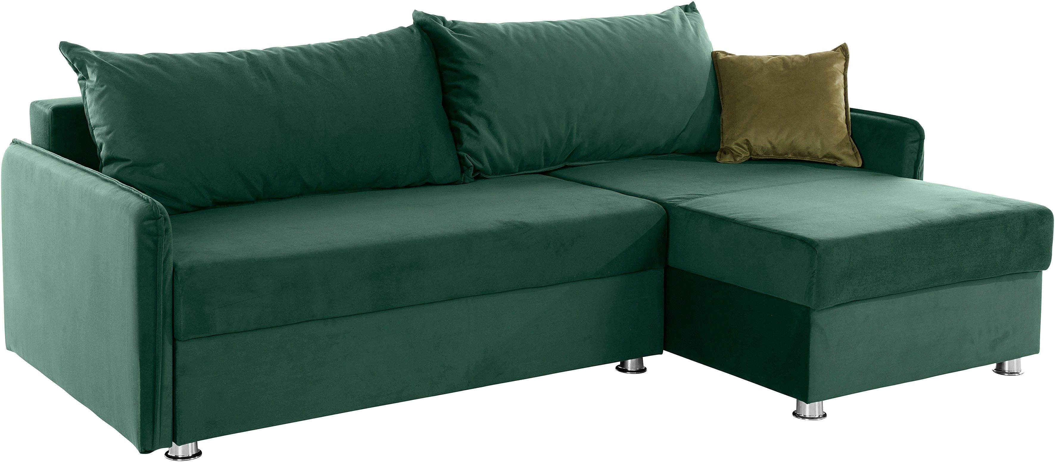 inkl. und Ecksofa Bettfunktion AB COLLECTION Bettkasten Sunny,