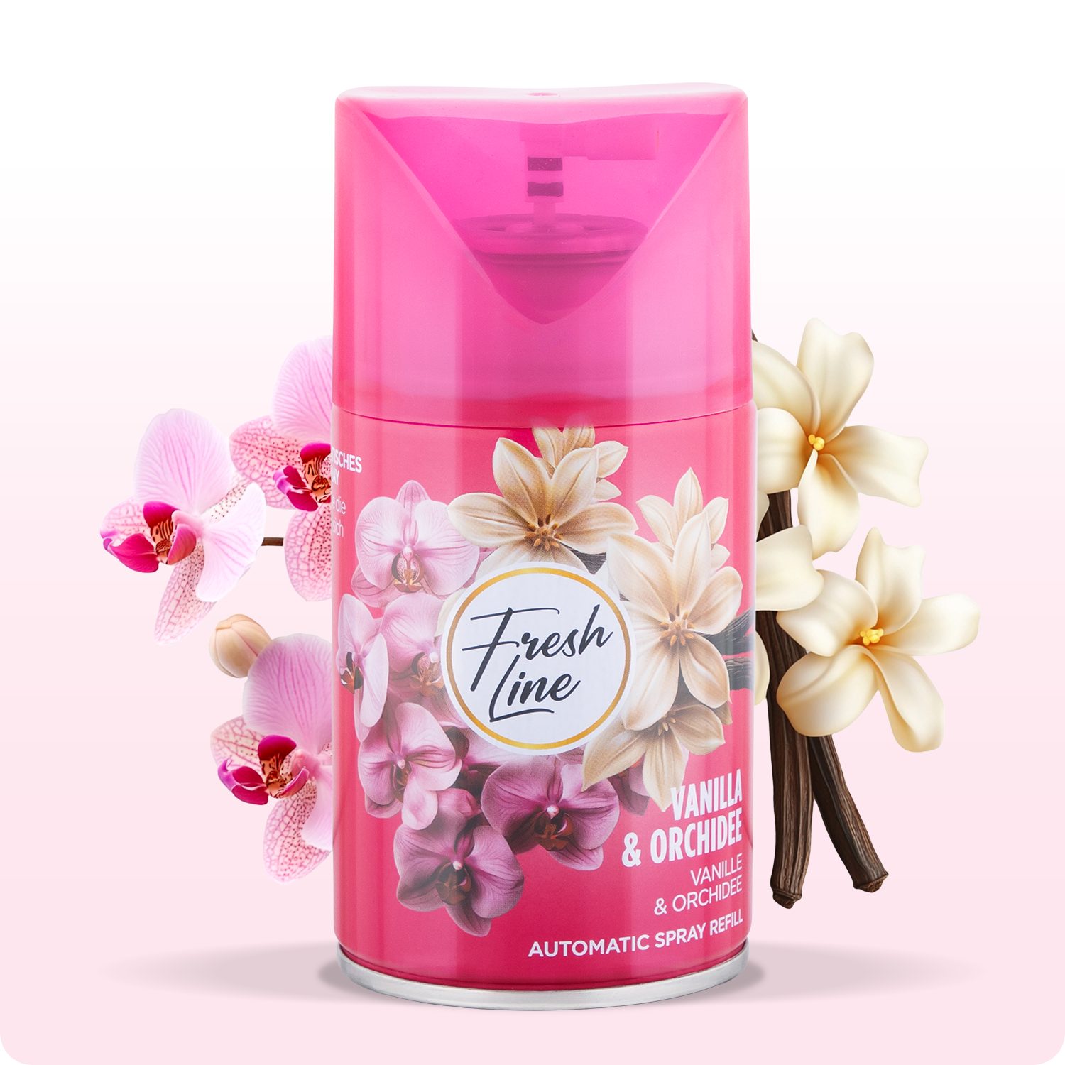 Fresh Line Raumduft Nachfüllspray 250 ml – Für automatischen Zerstäuber, Für handelsübliche Zerstäuber – für private und gewerbliche Räume
