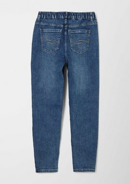 s.Oliver Stoffhose Ankle-Jeans Mom / Relaxed Fit / High Rise / Tapered Leg Waschung