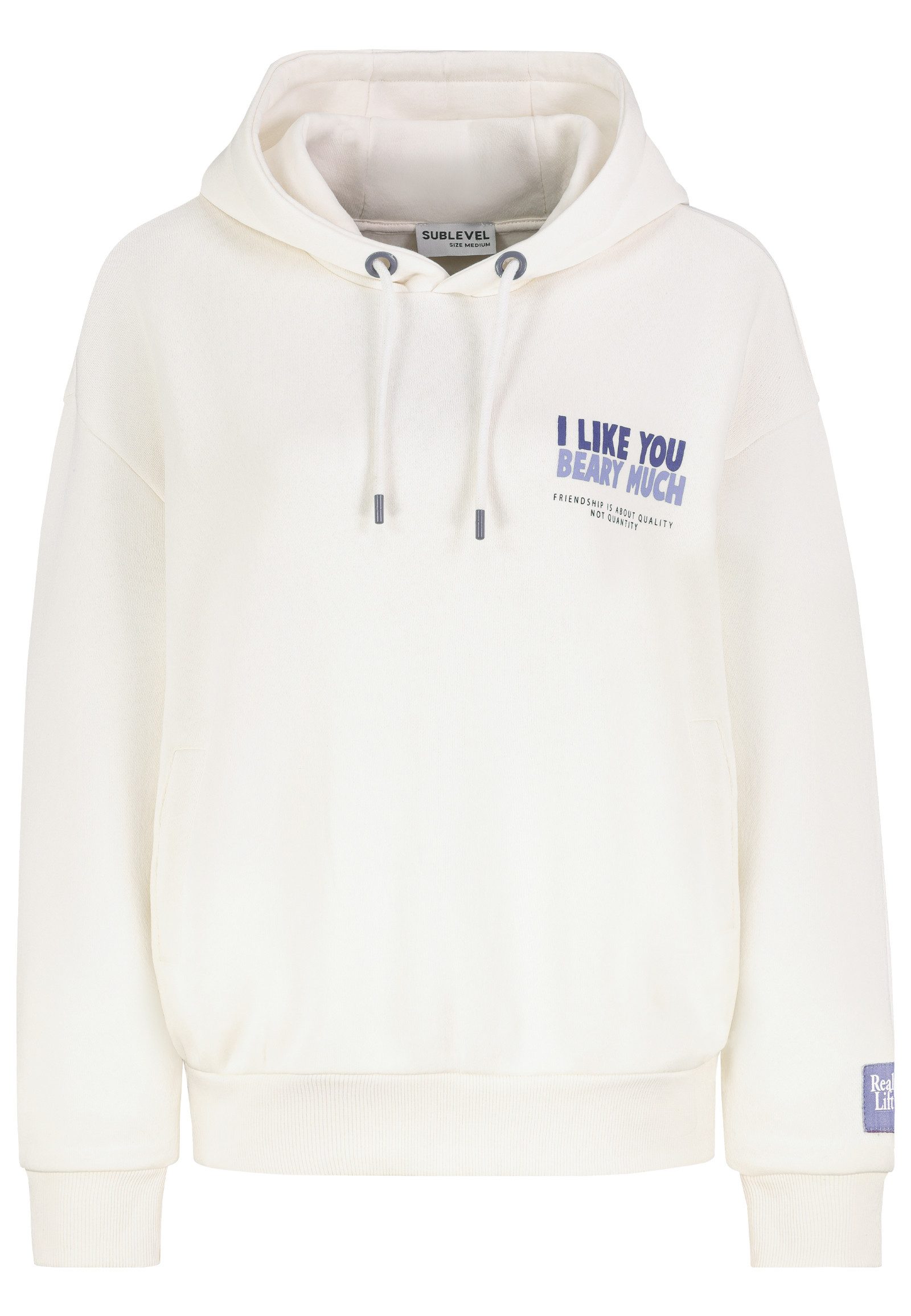 SUBLEVEL Hoodie Moderner Print Warm mit Kapuze (1-tlg) D10600BI02420-Hoodie günstig online kaufen