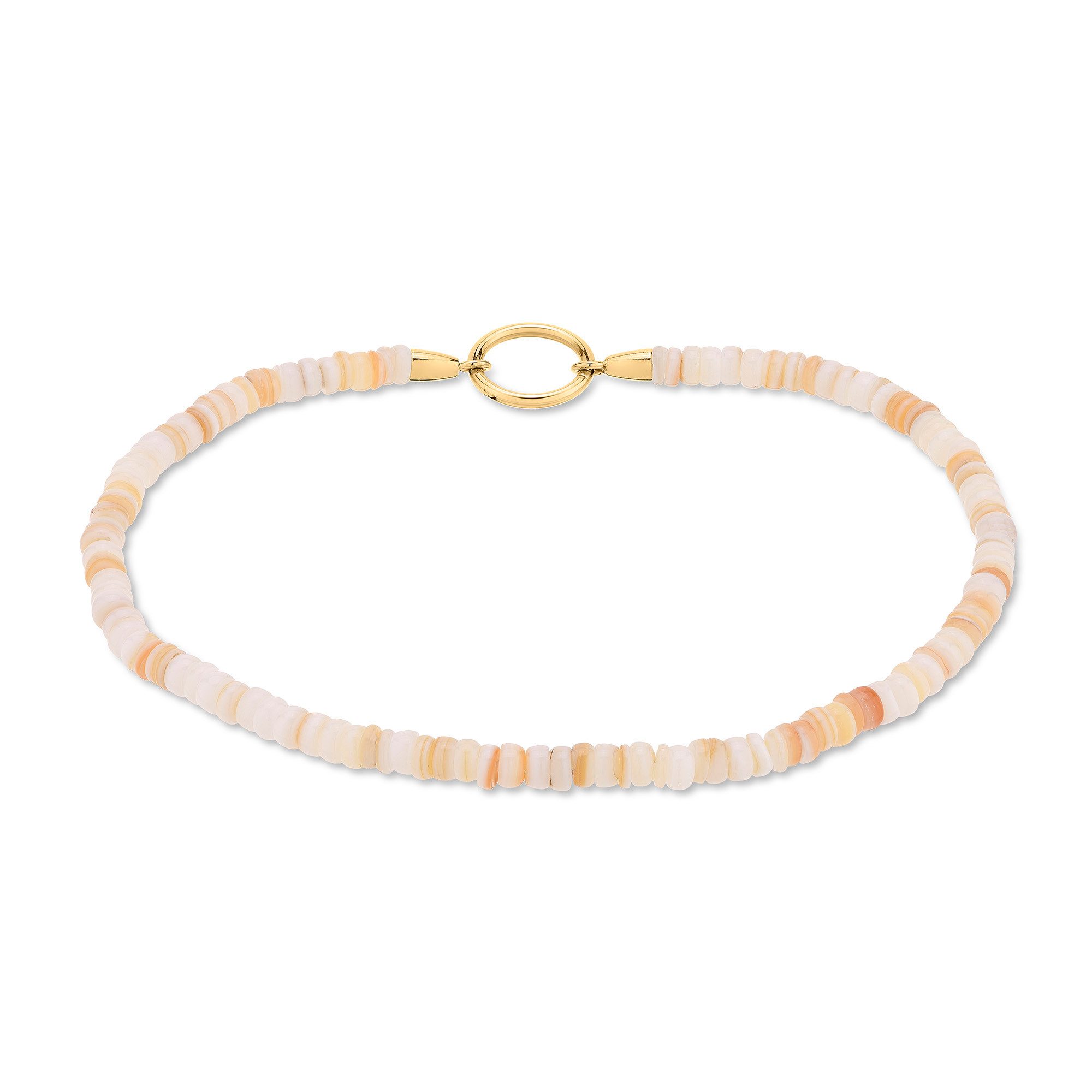 Tamaris Fußkette Schmuck Geschenk Edelstahl Körperschmuck All About Beads, mit Naturstein