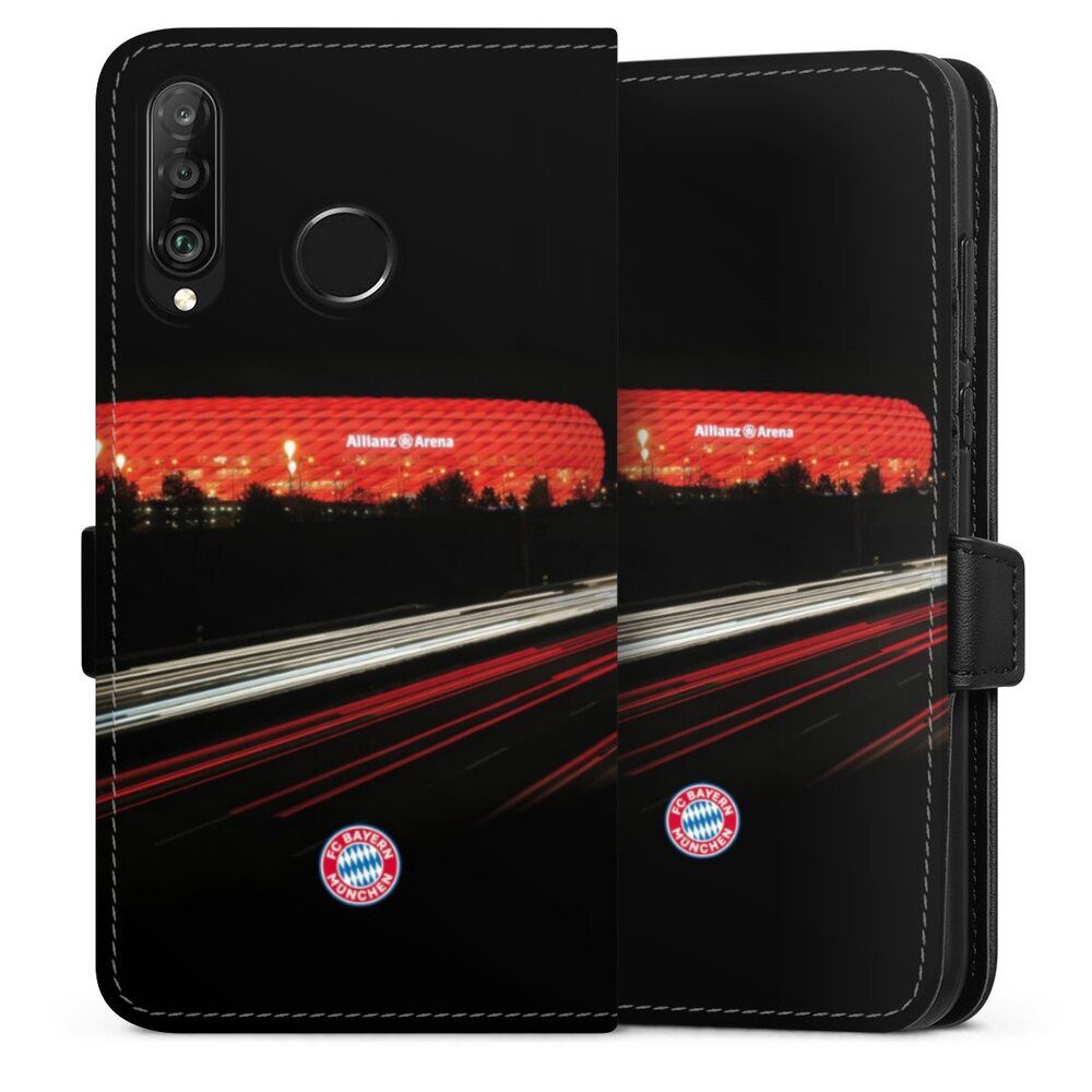 DeinDesign Handyhülle FC Bayern München FCB Stadion FC Bayern München Allianz Arena, Huawei P30 Lite Premium Hülle Handy Flip Case Wallet Cover