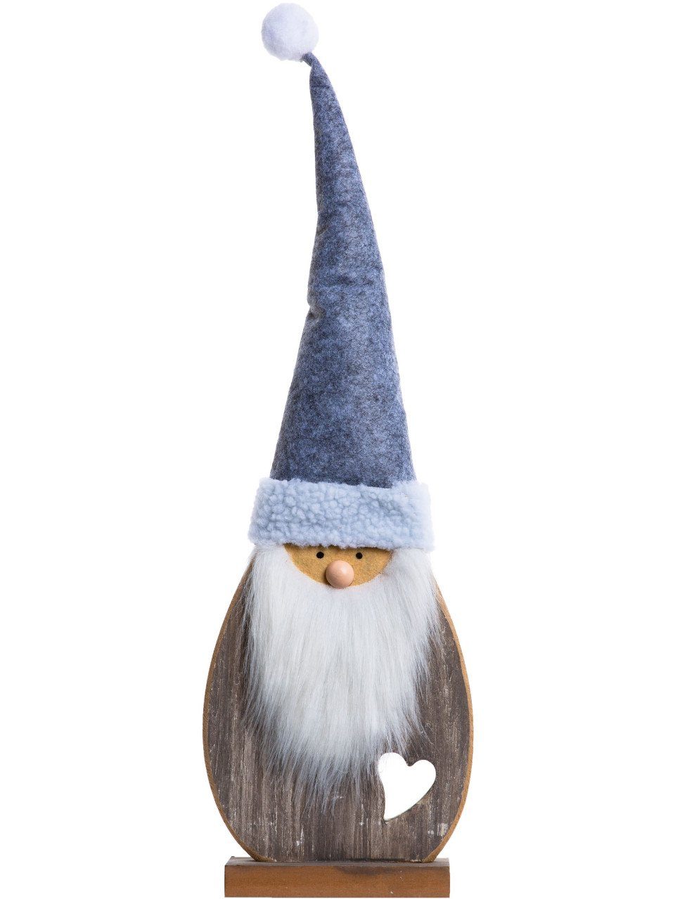 Trend Line Weihnachtsfigur TrendLine Dekofigur Nikolaus 46 x 17 cm grau-wei günstig online kaufen