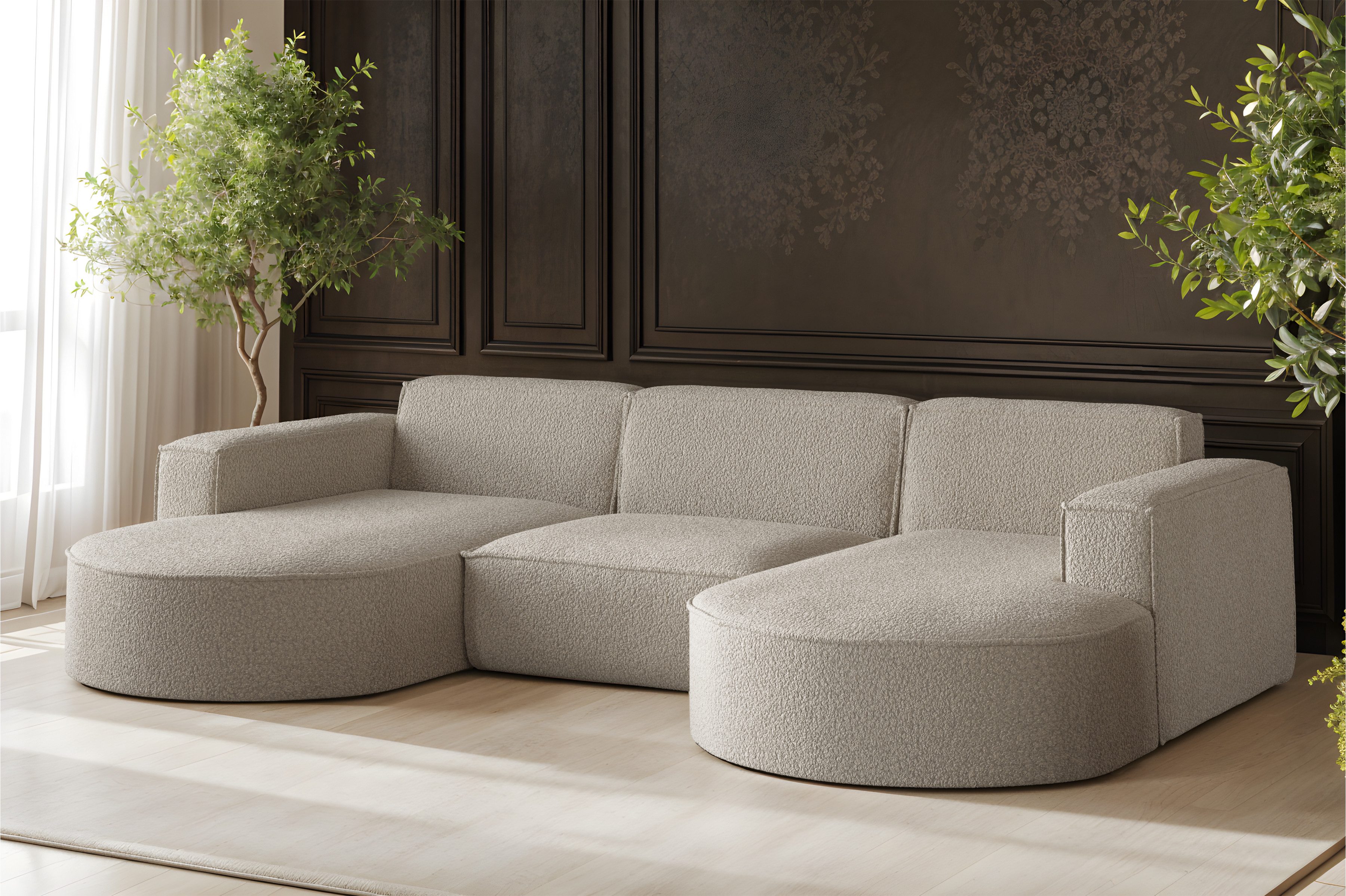 Kaiser Möbel Ecksofa Sofa U form, günstig online kaufen