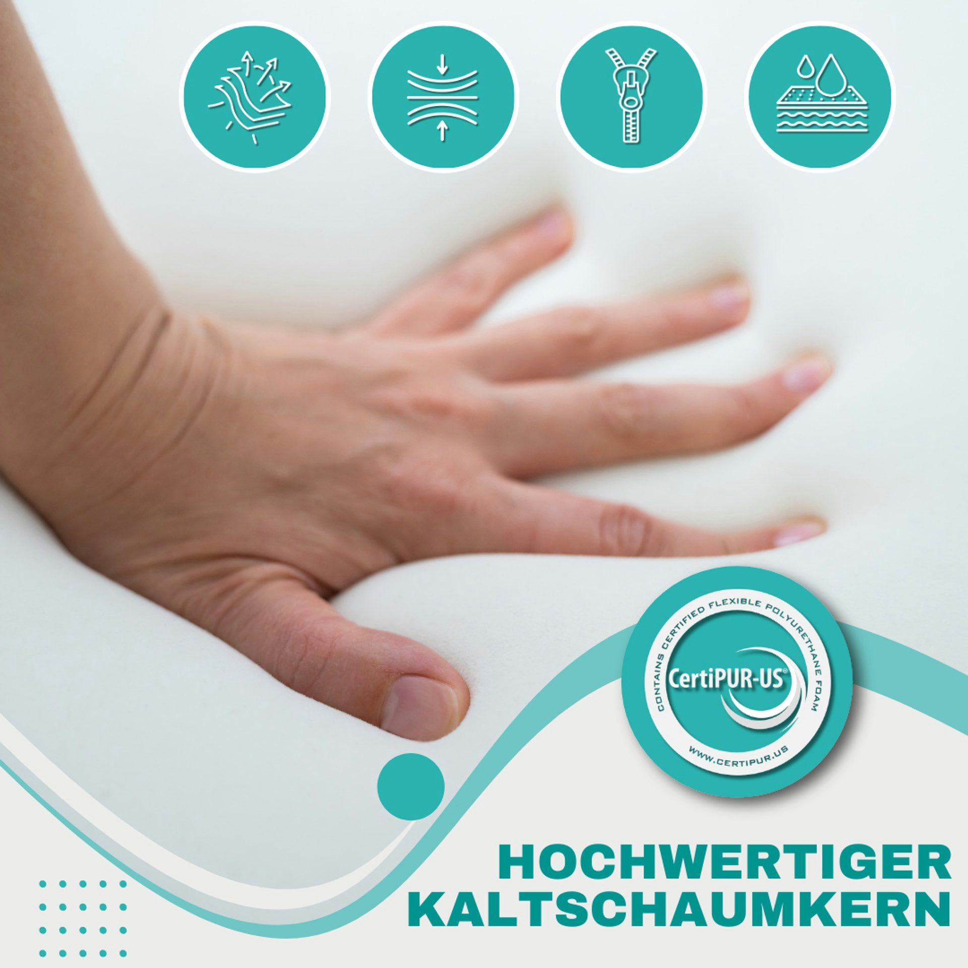 Kindermatratze Alavya Home Babymatratze COZY BASIC 70x140x6 cm Kaltschaum, Mikrofaser, Alavya Home®, (Set, 2-tlg), Kindermatratze 90x200 cm inkl. wasserdichtem Schoner