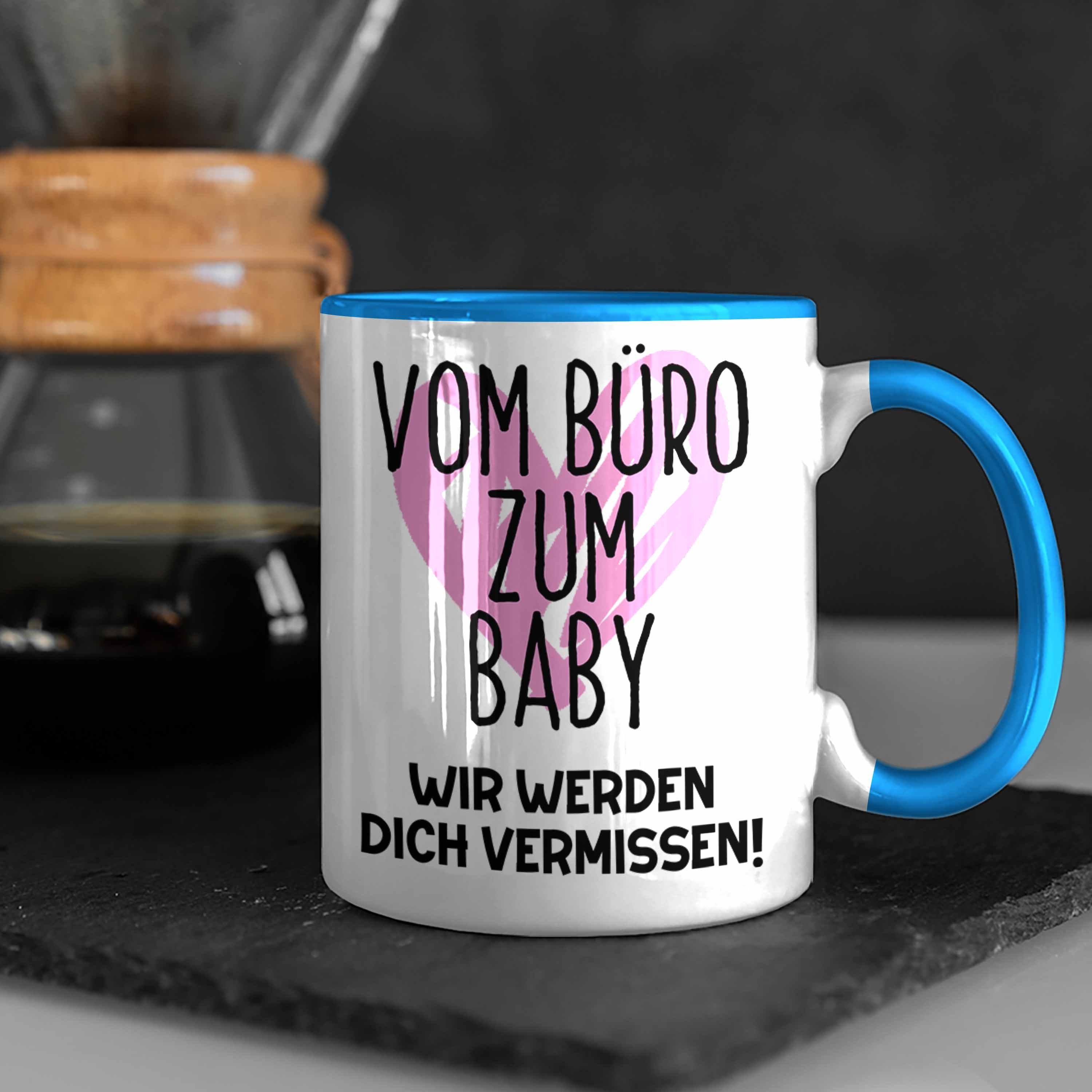 Tasse Mutterschutz Tasse Mama Blau Werdende Geschenk Abschieds Trendation Kollegin Abschied