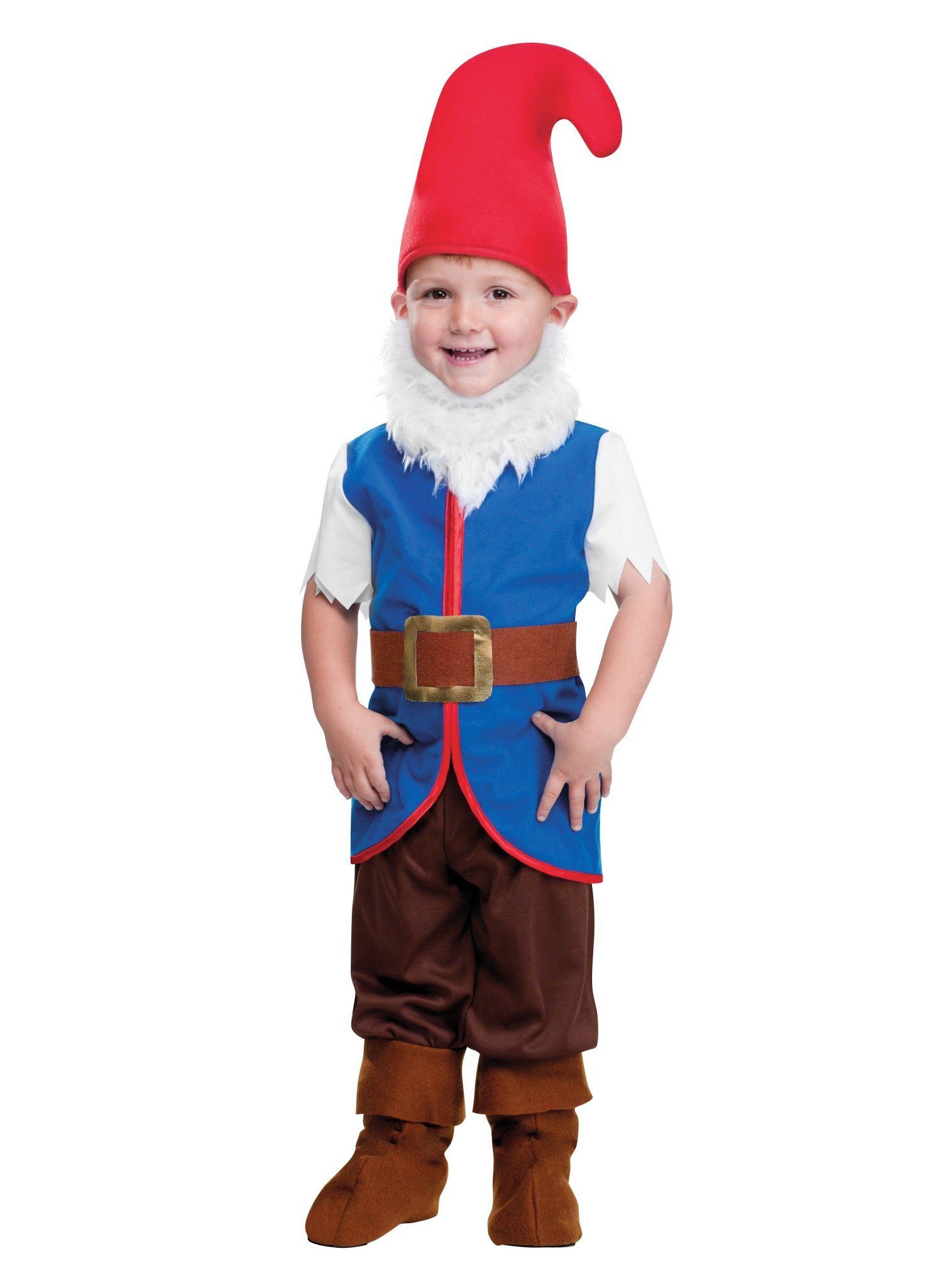 Fun World Kostüm Gartenzwerg, Originelle Verkleidung für kleine