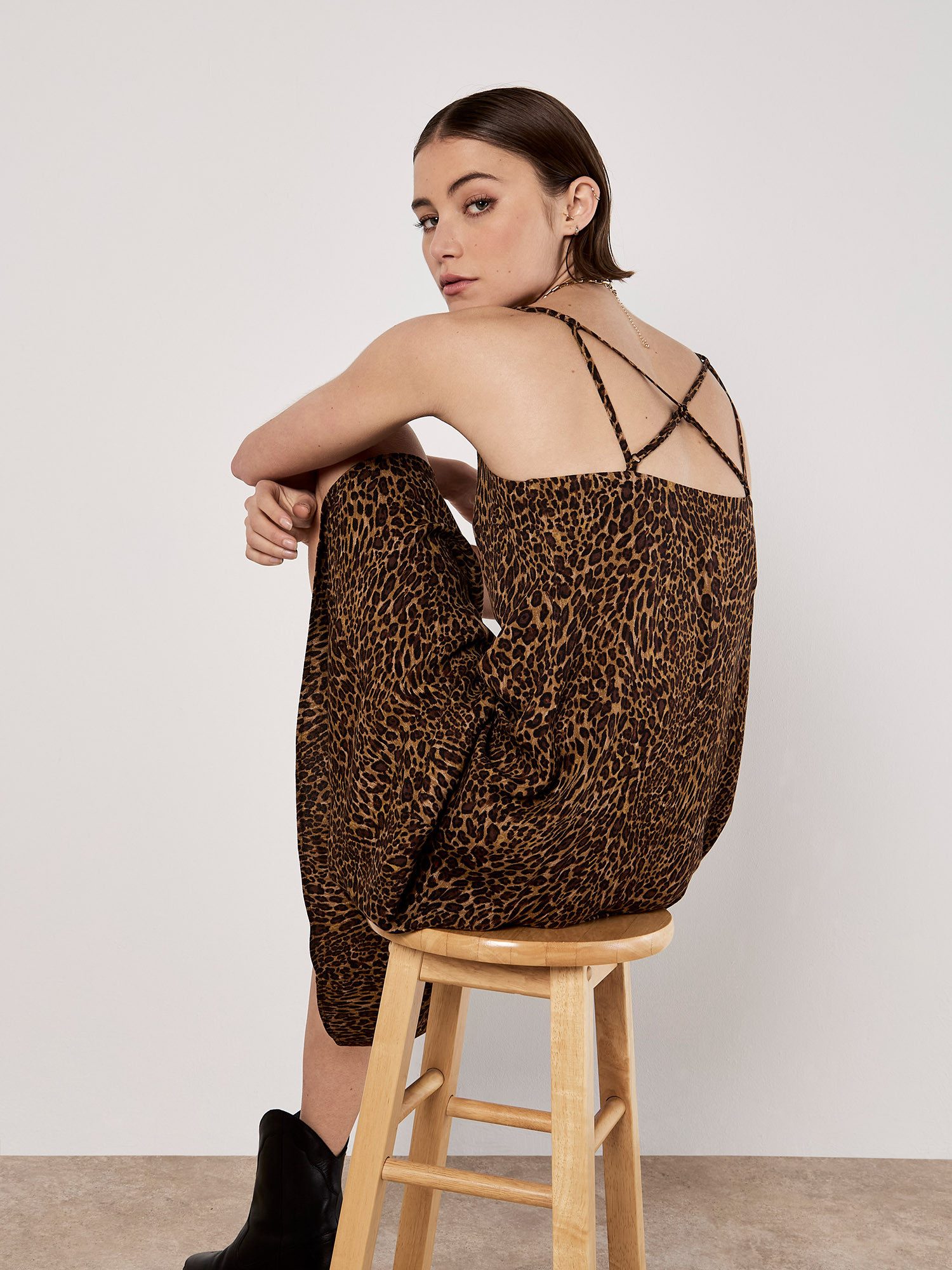 Apricot Maxikleid Maxi-Slipkleid, mit Animalprint günstig online kaufen