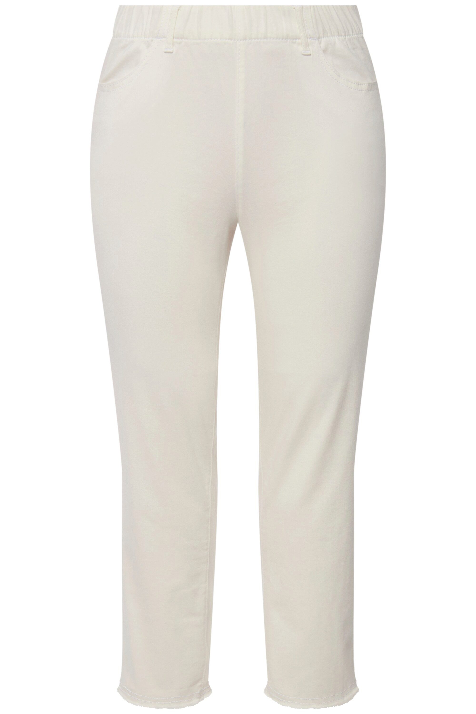 Ulla Popken 7/8-Hose 7/8-Hose Sienna Fransensaum günstig online kaufen