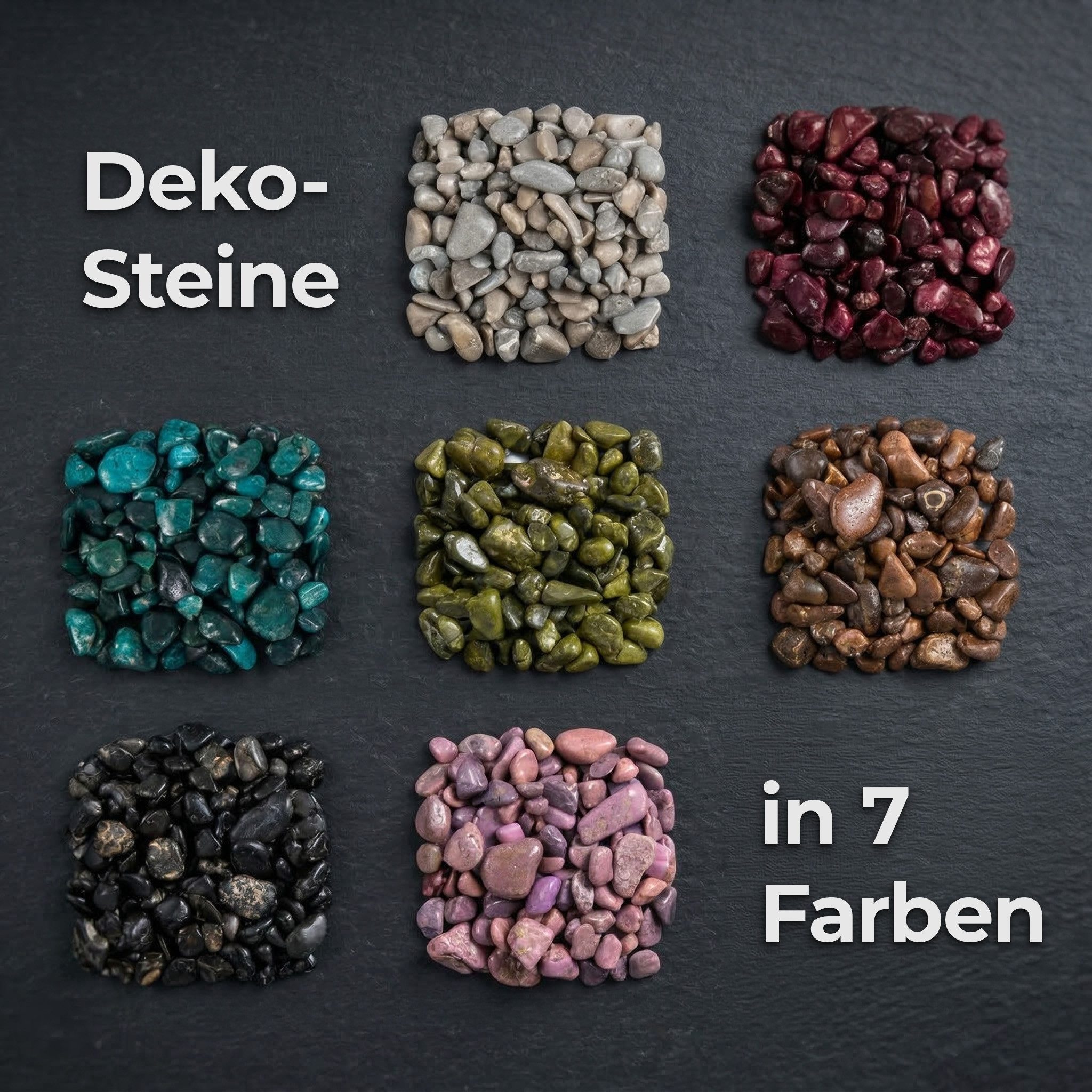 matches21 HOME & HOBBY Deko-Granulate Bunte Deko-Steine 5 KG Glas-Vasen Streudeko Ø 5-8 mm moosgrün, (1 St), Staubfreies Deko-Granulat als farbige Tischdeko Hochzeitsdeko