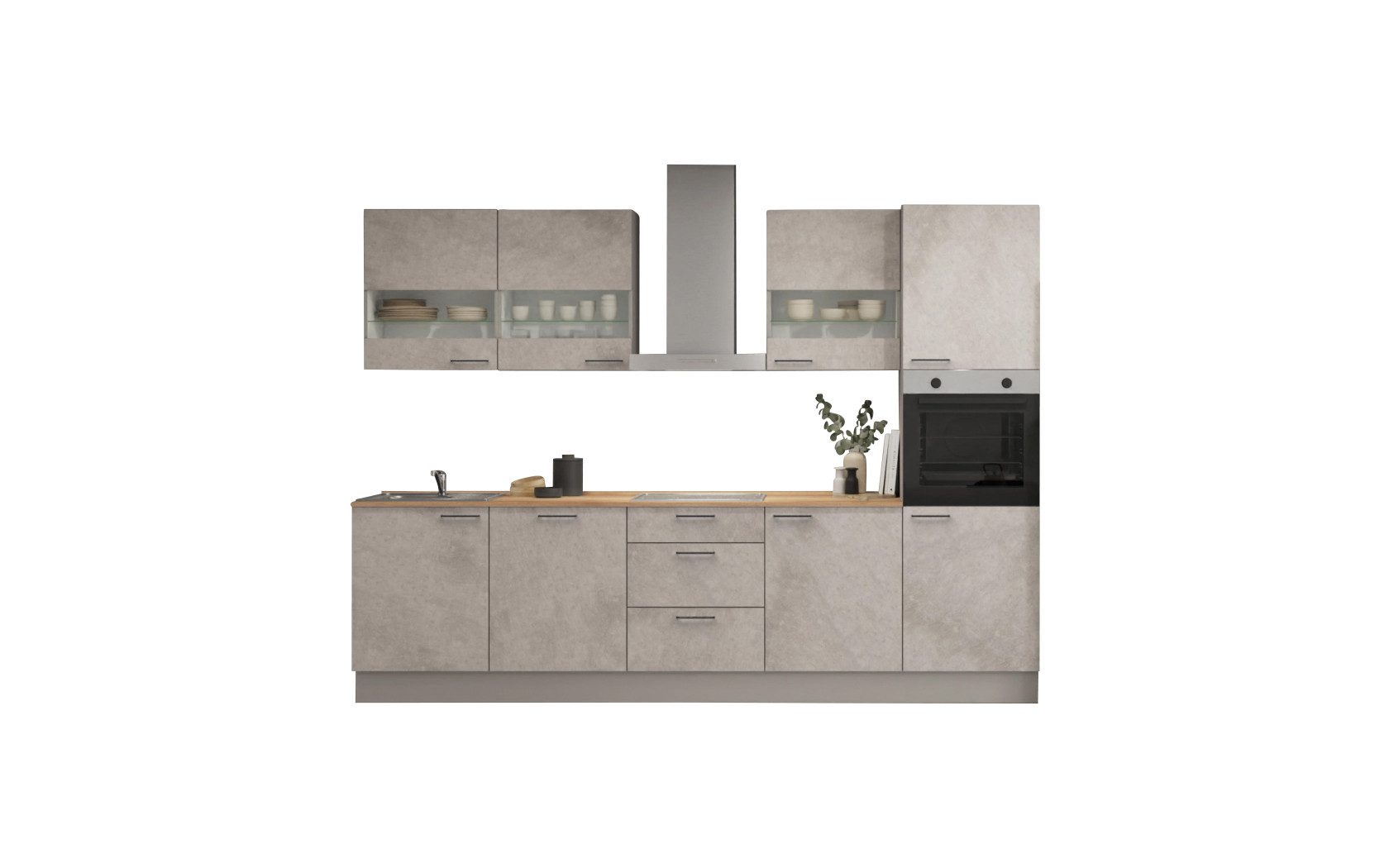 nobilia® Küchenzeile Soeder, individuell anpassbar, gratis Küchenplanung mit Profis, vormontiert, wahlw. mit E-Geräten, inkl. Lieferung