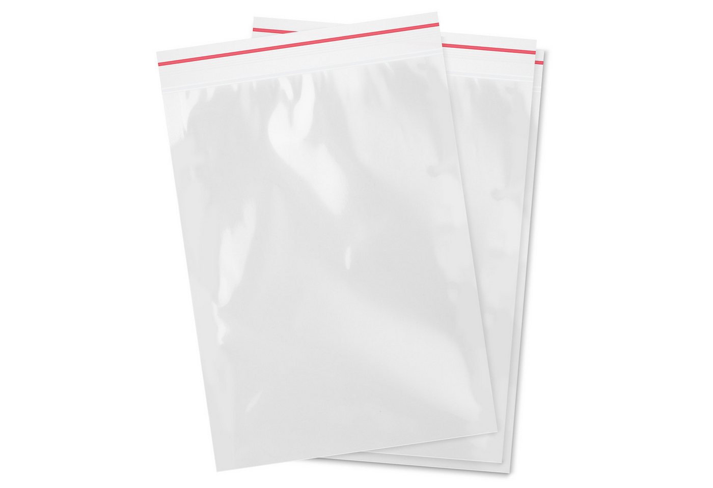 VIOKS Gemüsebeutel Druckverschlußbeutel Zip Beutel 5 my, LDPE, (100-tlg), verschließbar, unbedruckt
