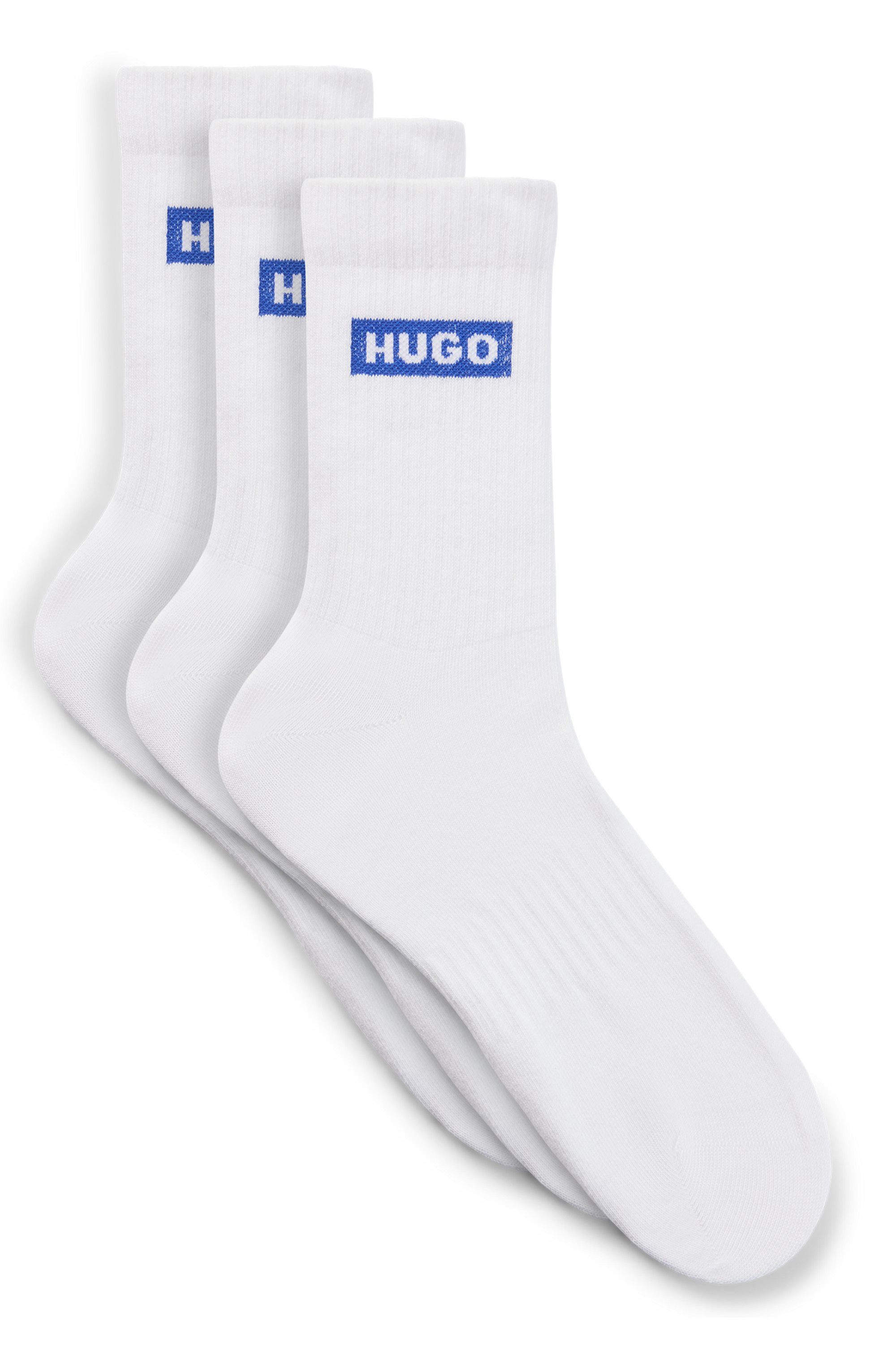 HUGO Socken 3P QS BLUE LOGO CC (3-Paar) Unisex Sportsocken günstig online kaufen