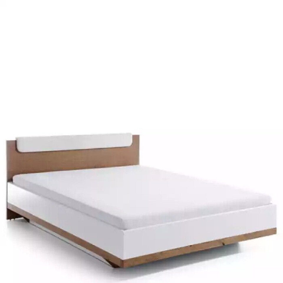 Design Möbel Betten Made Weiß (1-tlg., Europe Bett in Neu JVmoebel Holz Bett), Luxus Bett Doppel Hotel