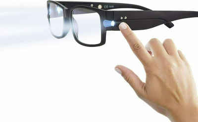 MAVURA Lesebrille »Caremaxx LED Lesebrille Lesehilfe Licht Unisex Leselicht Brille mit Blaulichtfilter Schwarz 1 2 3 Dioptrien«