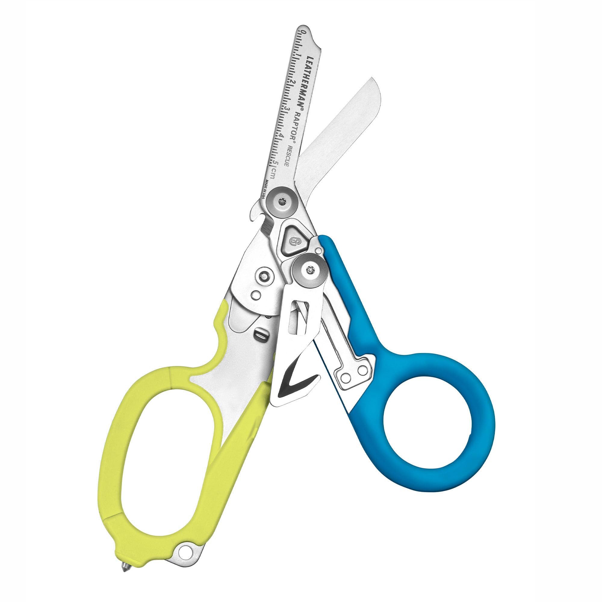 Multitool Leatherman Raptor Rescue - Für Notfall, Blau/Gelb & Utility Holster