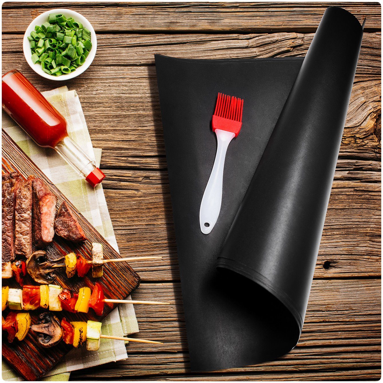 PRECORN Бумага для выпечки Grillmatten Gasgrill Grillmatte 40 x 33 cm Backmatte