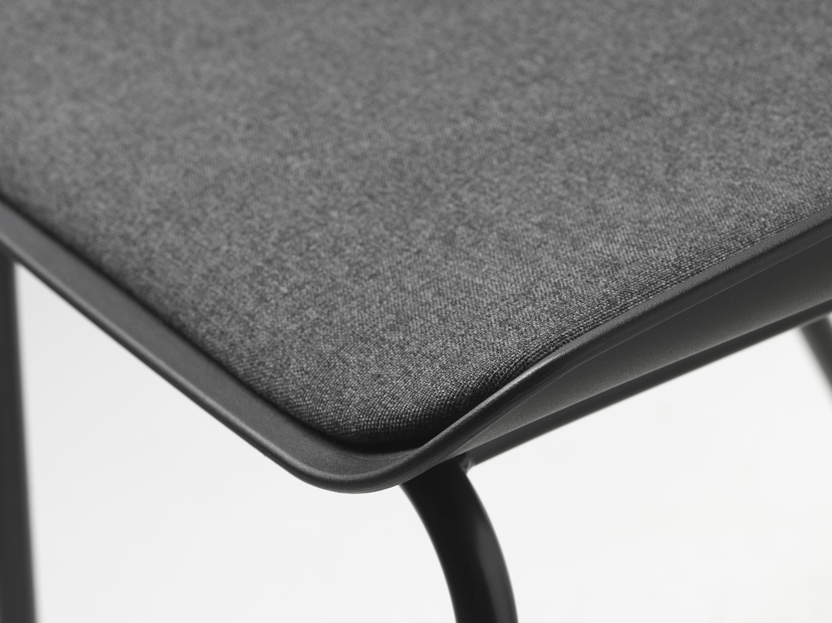 aus (2er-Set), TOPLEY Stuhl möbelando Metall/Kunststoff in schwarz