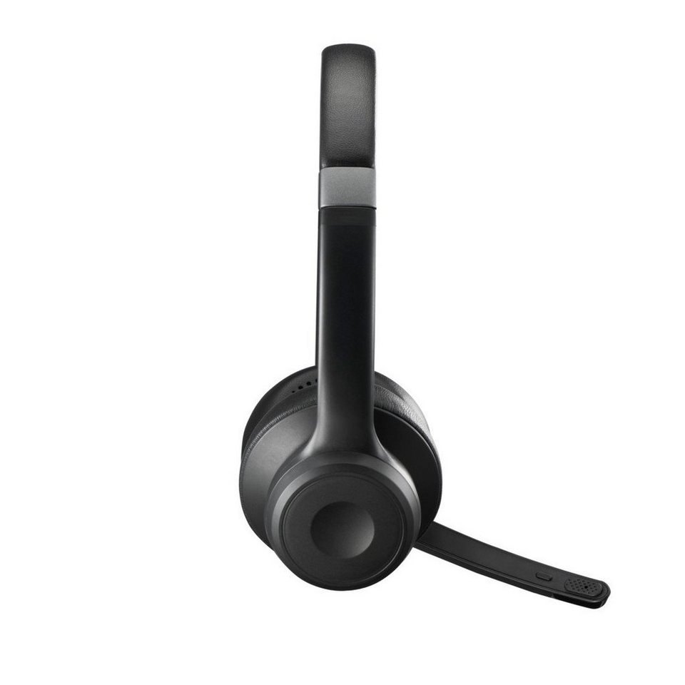 Hama Bluetooth Headset (mit Mikrofon, kabellos, On Ear, für PC, Handy) PC- Headset (Freisprechfunktion, Stummschaltung)