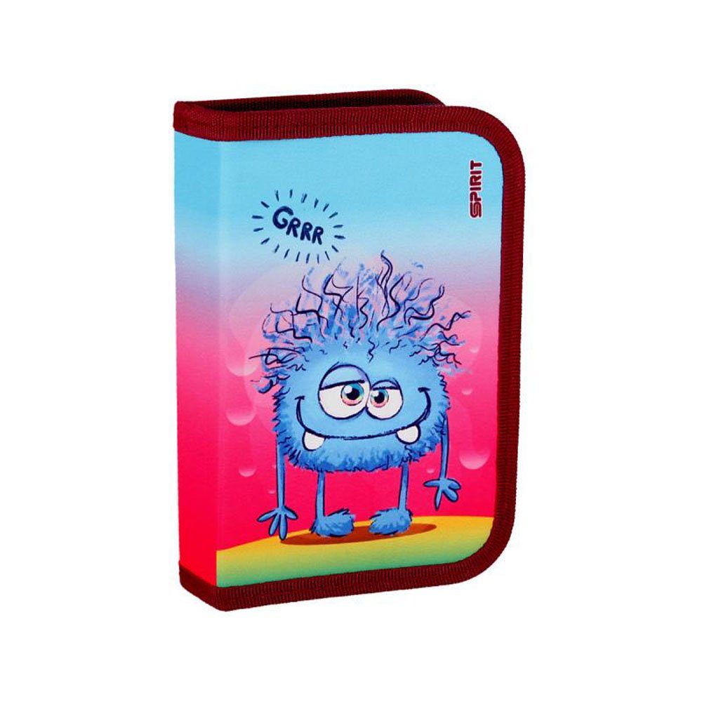 Spirit Federmäppchen Schüler-Etui DIZZY MONSTER - 28 teilig 1-Zipper Mäppchen