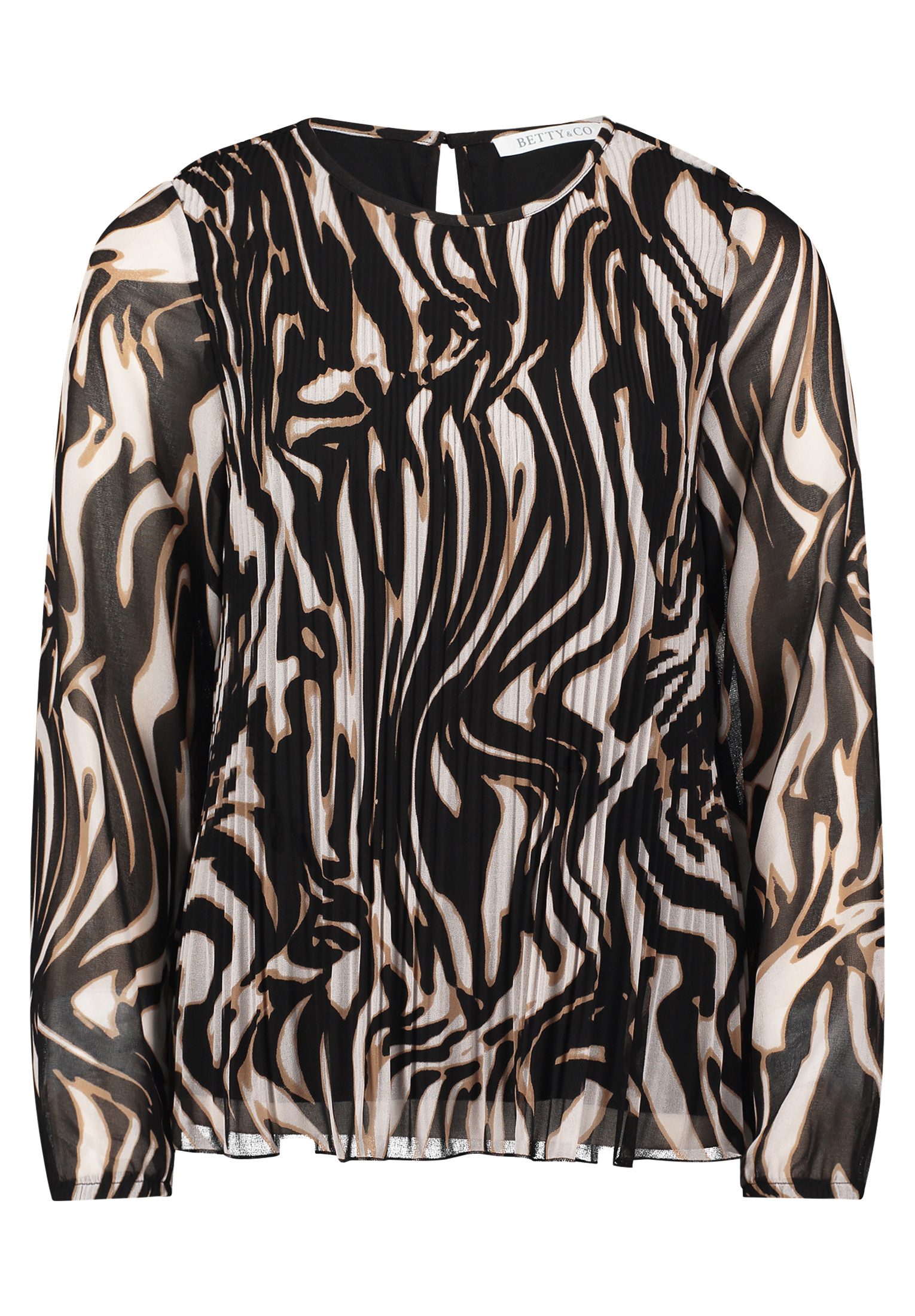 Betty&Co Schlupfbluse Damen Schlupfbluse mit Plissee günstig online kaufen