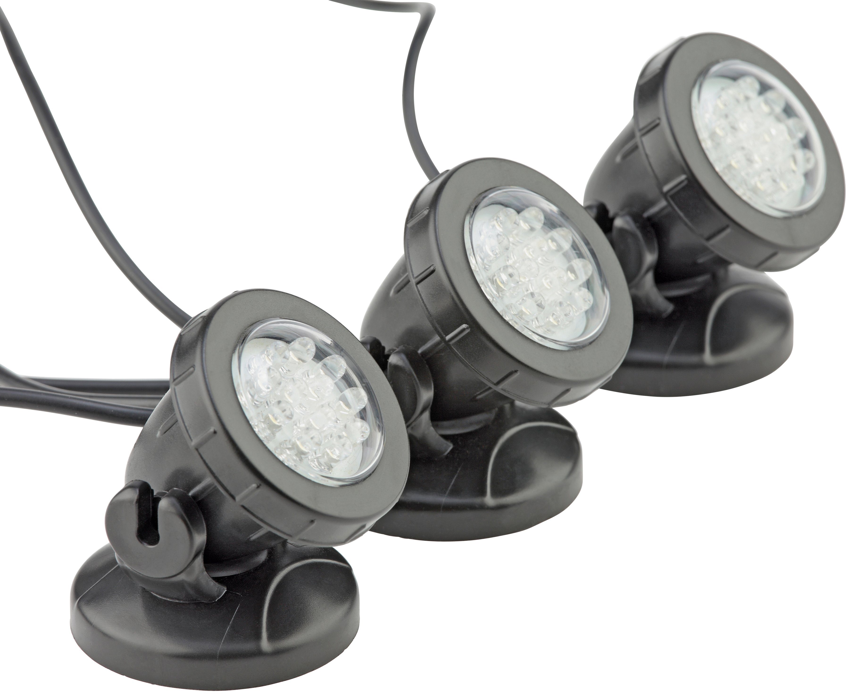 Pontec Teichleuchte PondoStar Set 3, LED fest integriert