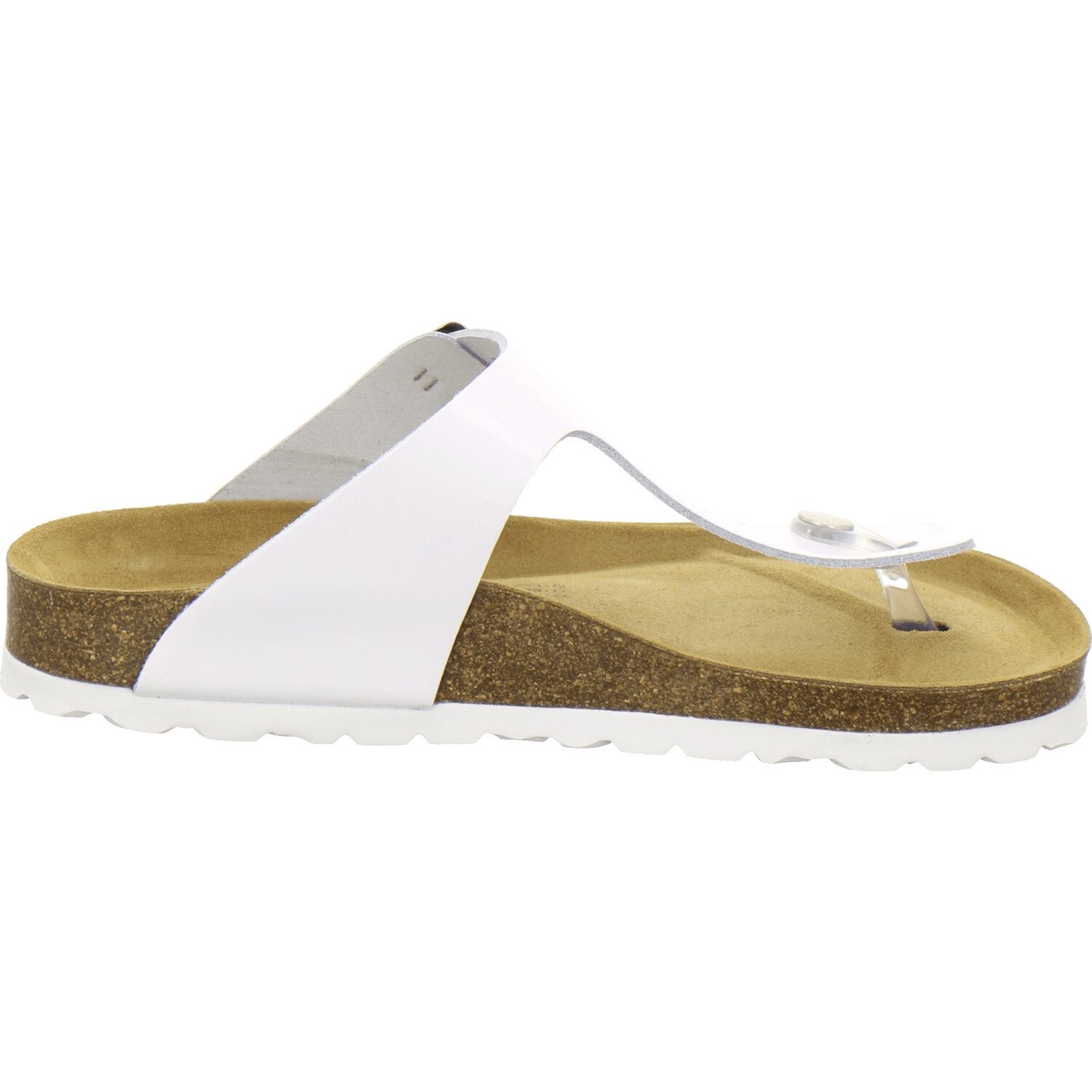 AFS-Schuhe 210710 Zehentrenner Pantolette für Damen mit Fußbett, bequeme Sandalen aus Leder