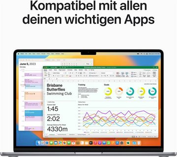 Apple MacBook Air 15'' Notebook (38,91 cm/15,3 Zoll, Apple M2, 10-Core GPU, 512 GB SSD)