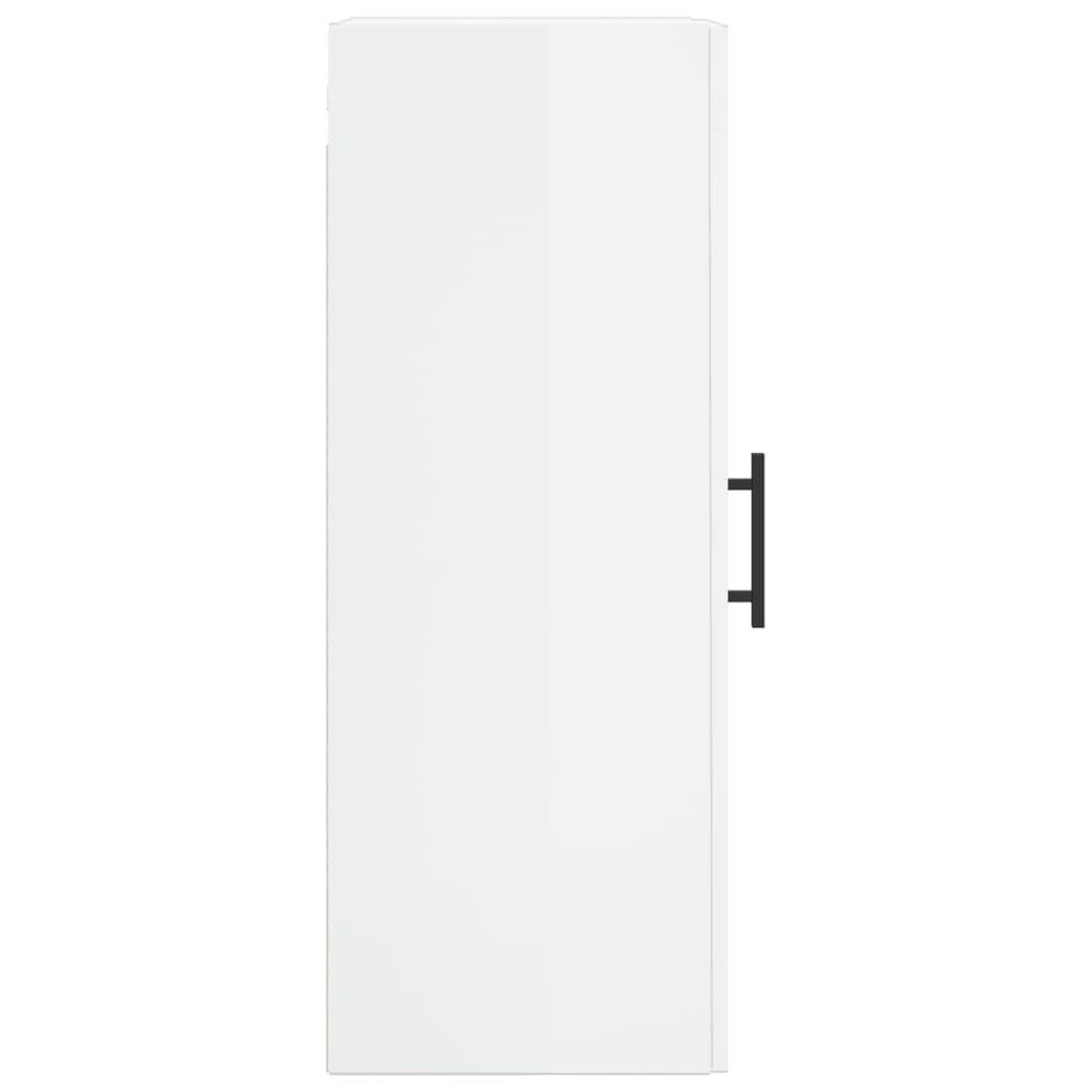 cm (1 Sideboard 34,5x34x90 St) Hochglanz-Weiß Wandschrank vidaXL